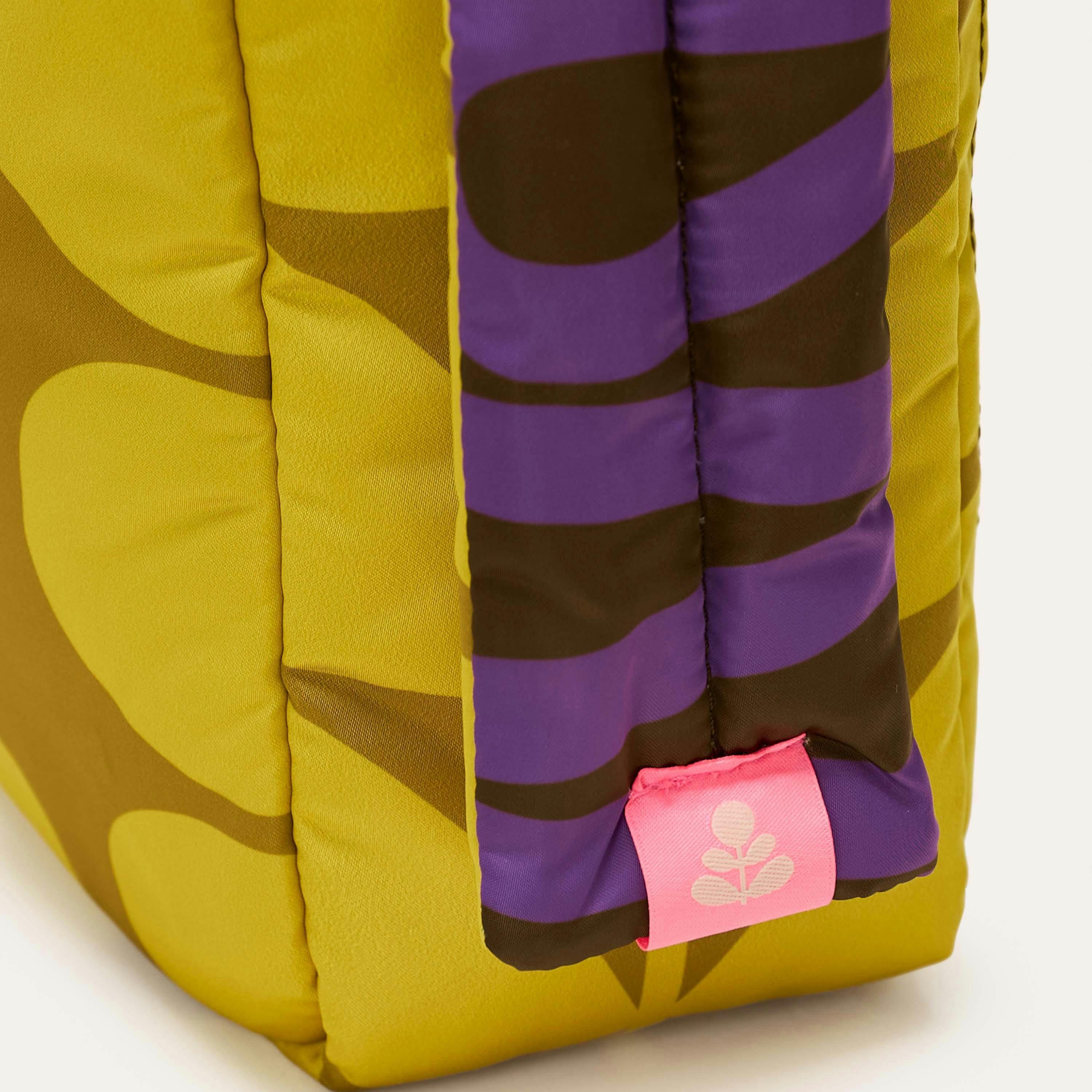 Reversible Puffy Shoulder Bag - Solid Stem Gorse and Heather , view 5 of 6