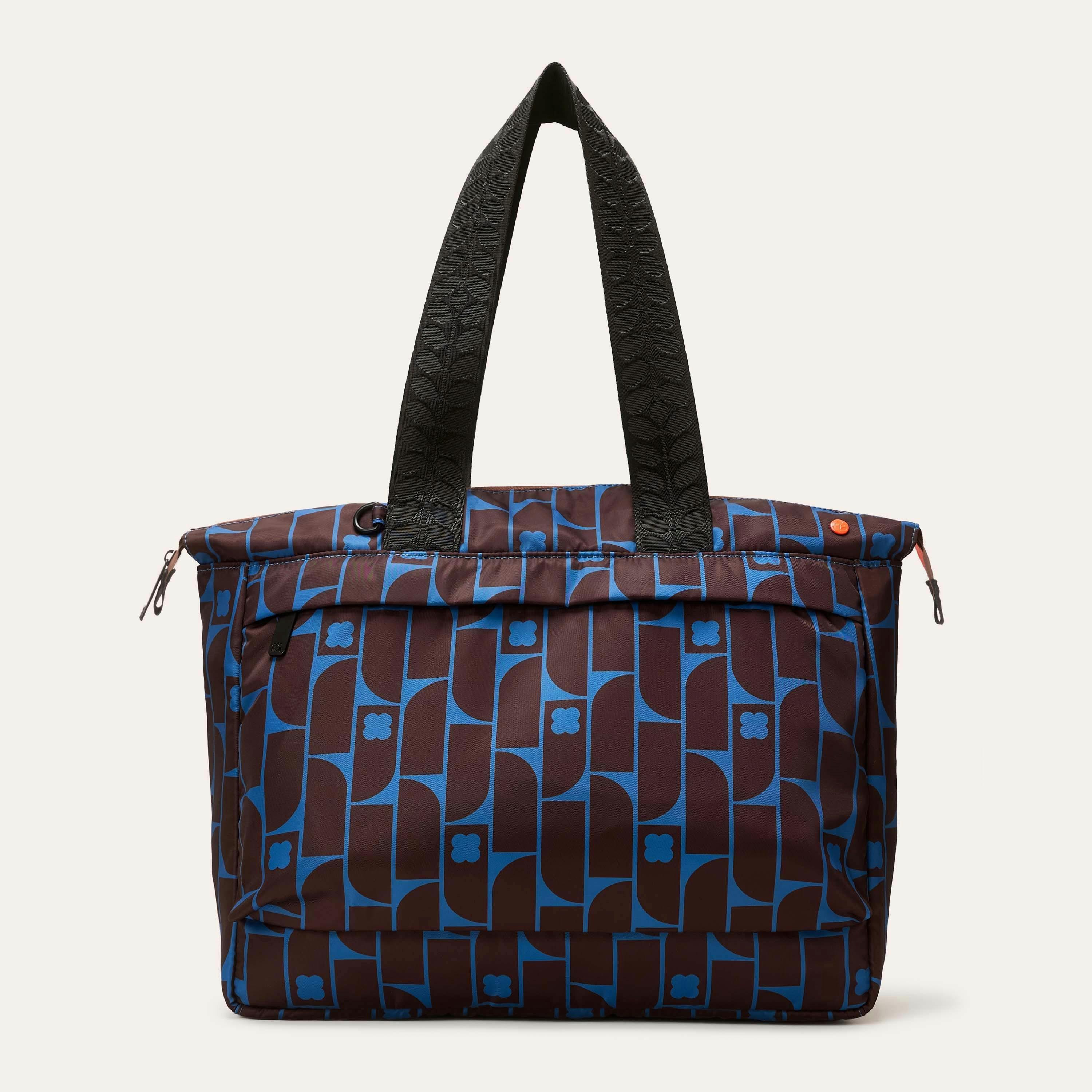 Axis Tote - Metro Tile Ink , view 3 of 4