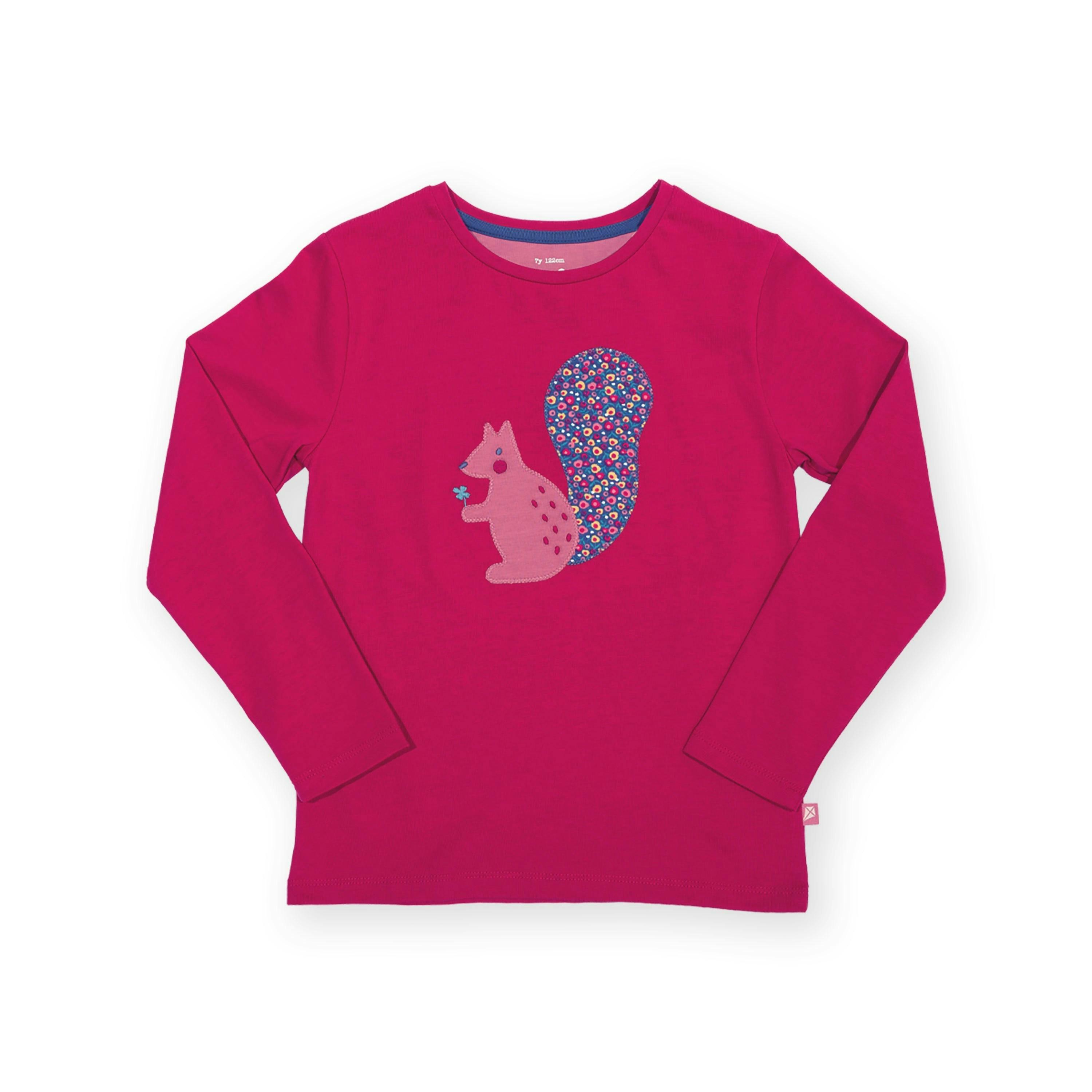 Kids Organic Lucky Squirrel T-Shirt , view 4 of 5