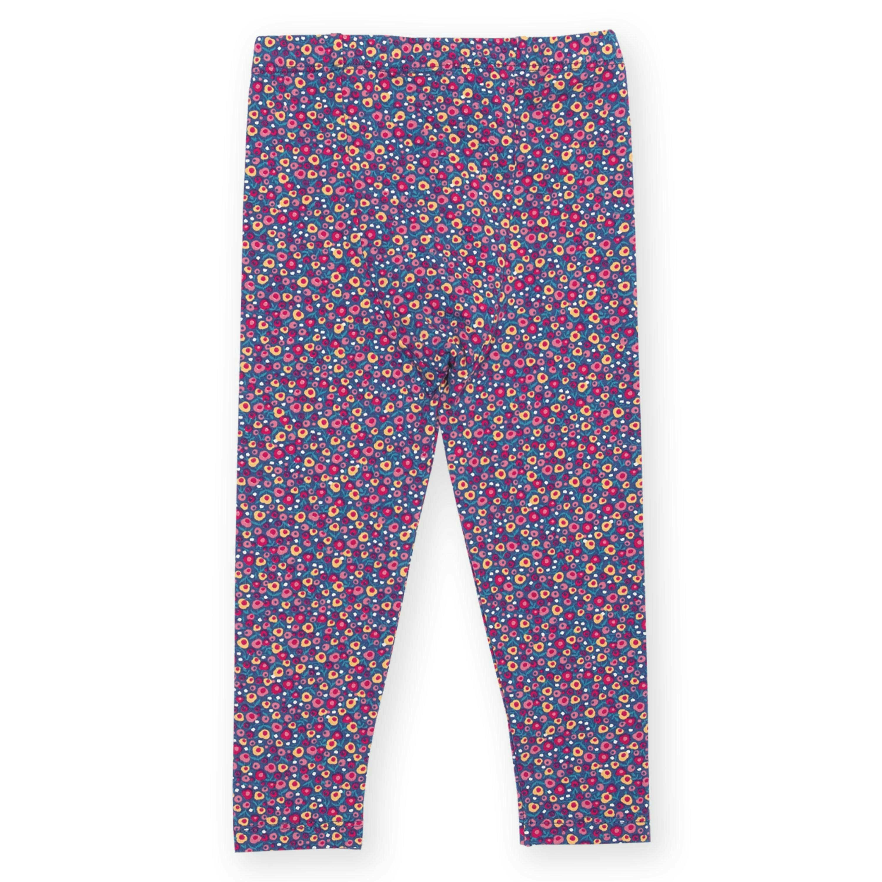 Kids Organic Berry Ditsy Leggings , view 3 of 6