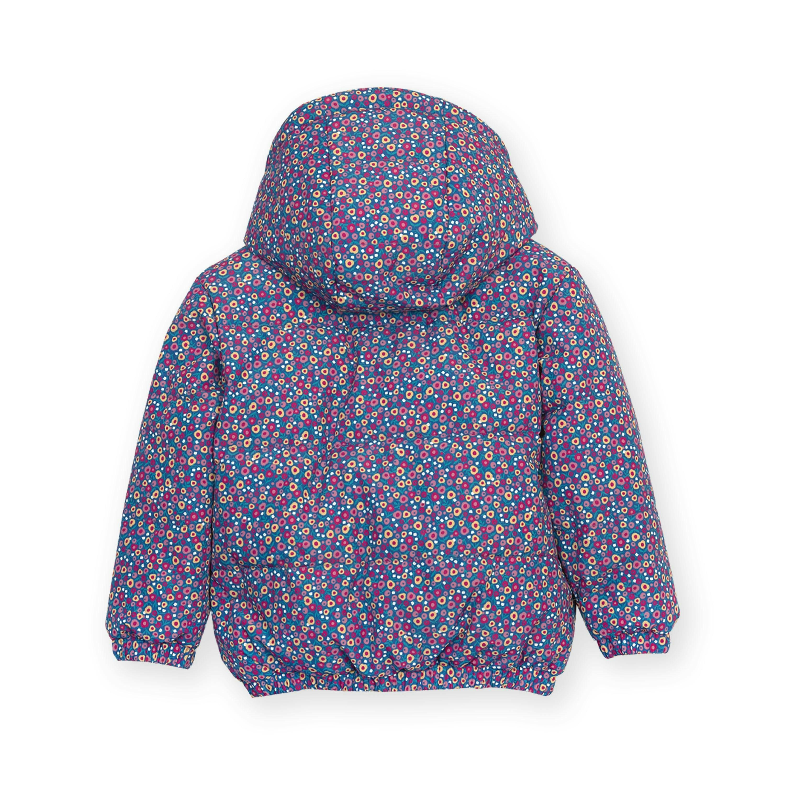 Kids Berry Ditsy Reversible Cocoon Coat , view 6 of 6