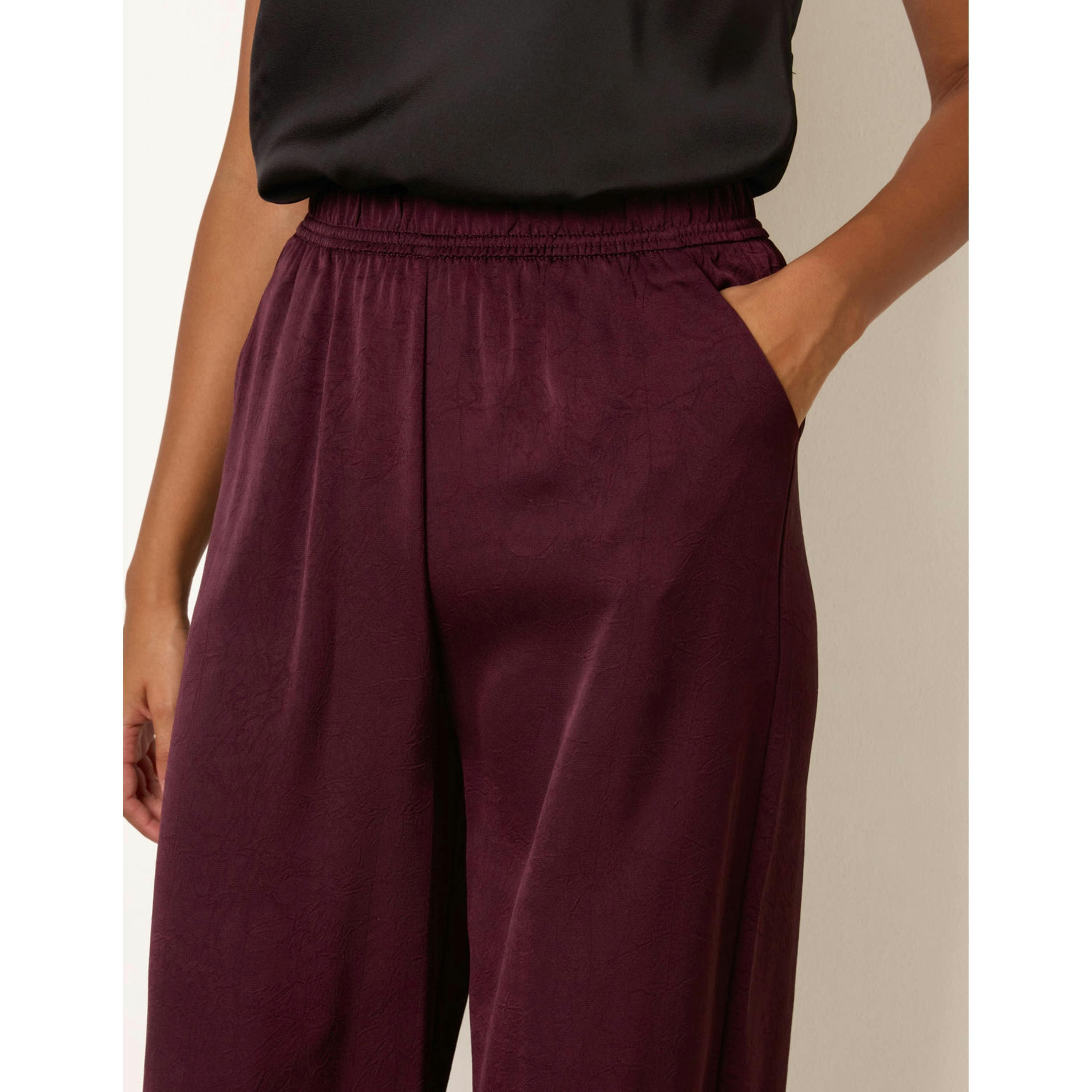 Blue Vanilla High Waist Wide Leg Trousers  in Purple , view 3 of 4