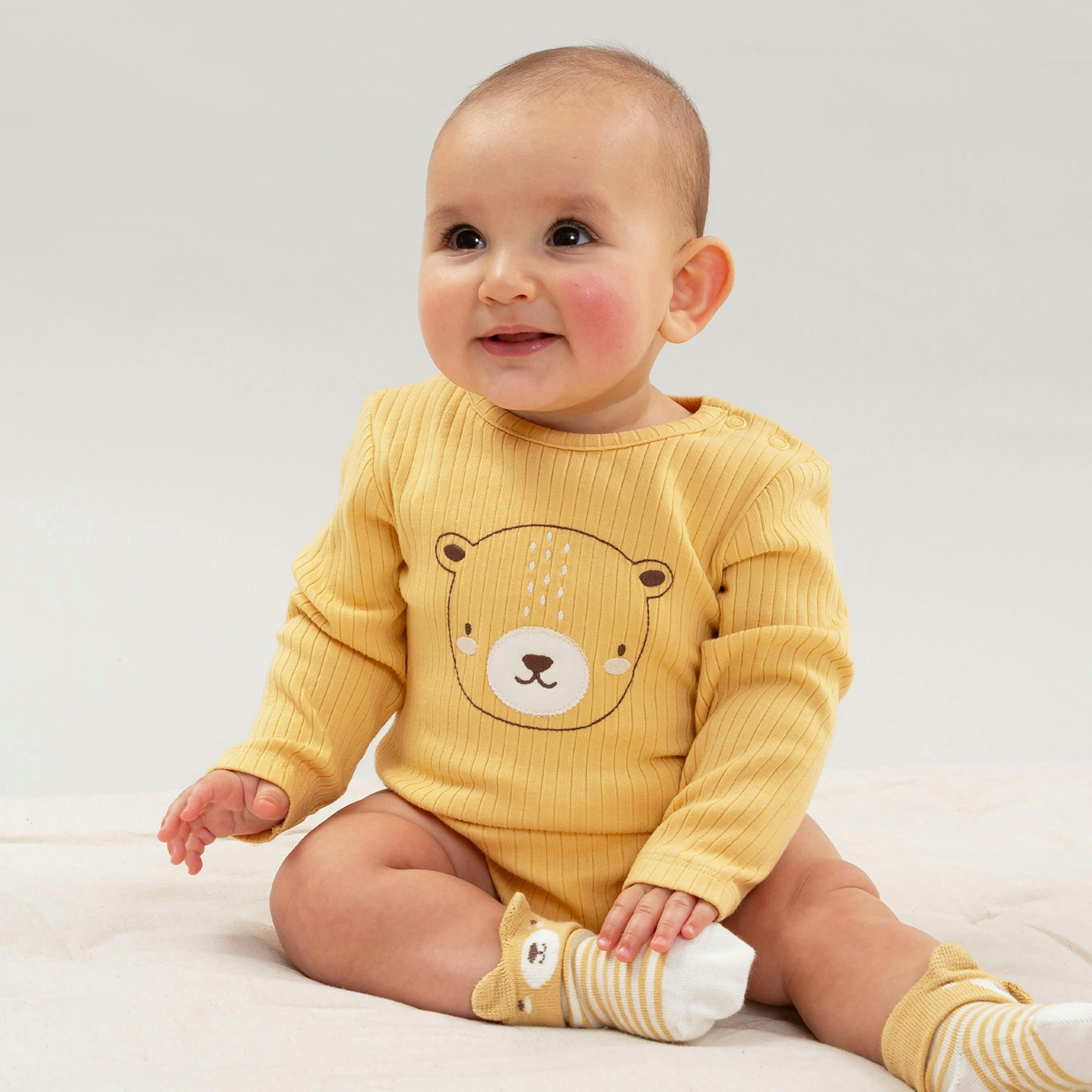 Baby Organic Little Ted Bodysuit , view 2 of 5