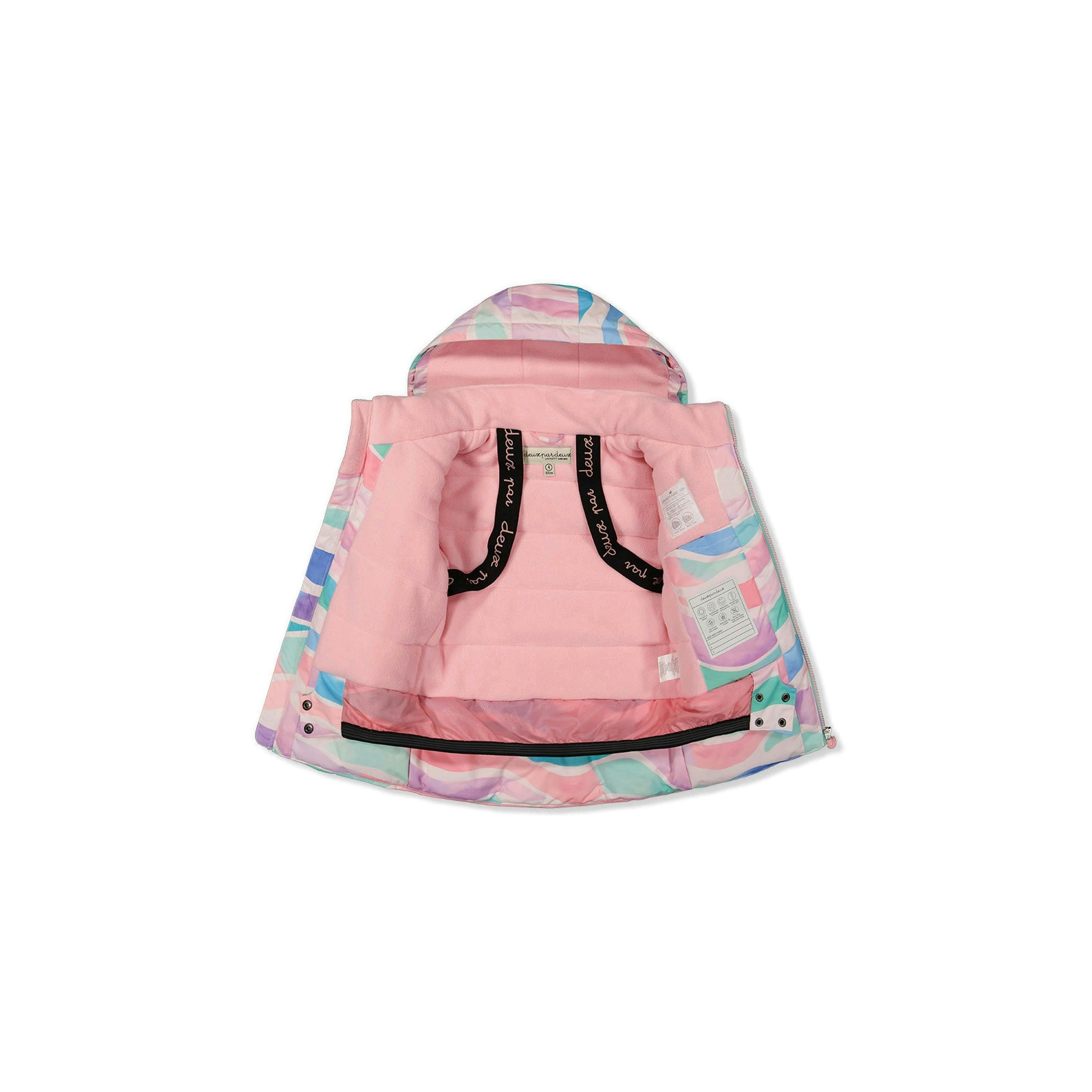 Two Piece Play Snowsuit Multicolored Line Print , view 6 of 6
