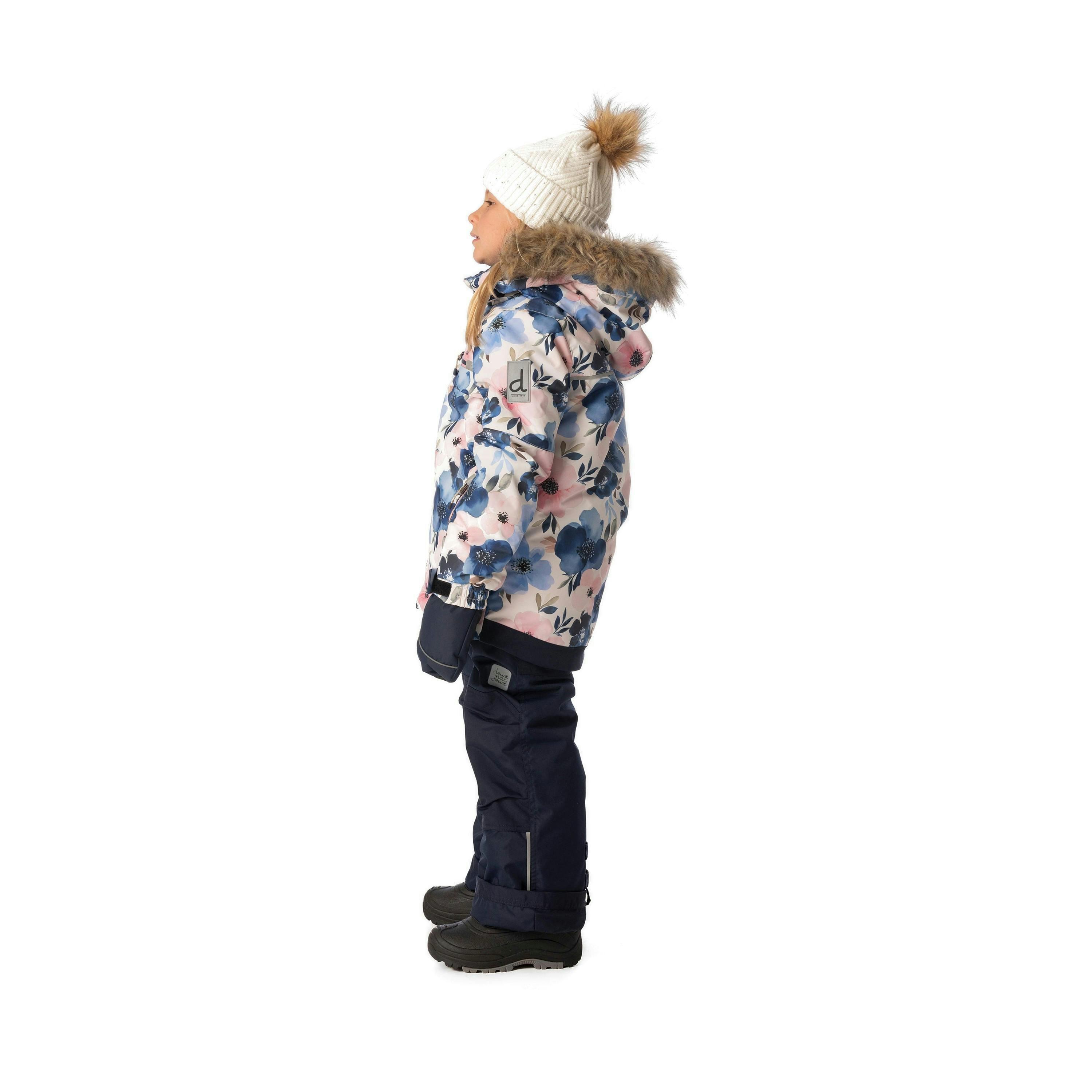 Two Piece Play Snowsuit Watercolor Flower Print , view 3 of 6