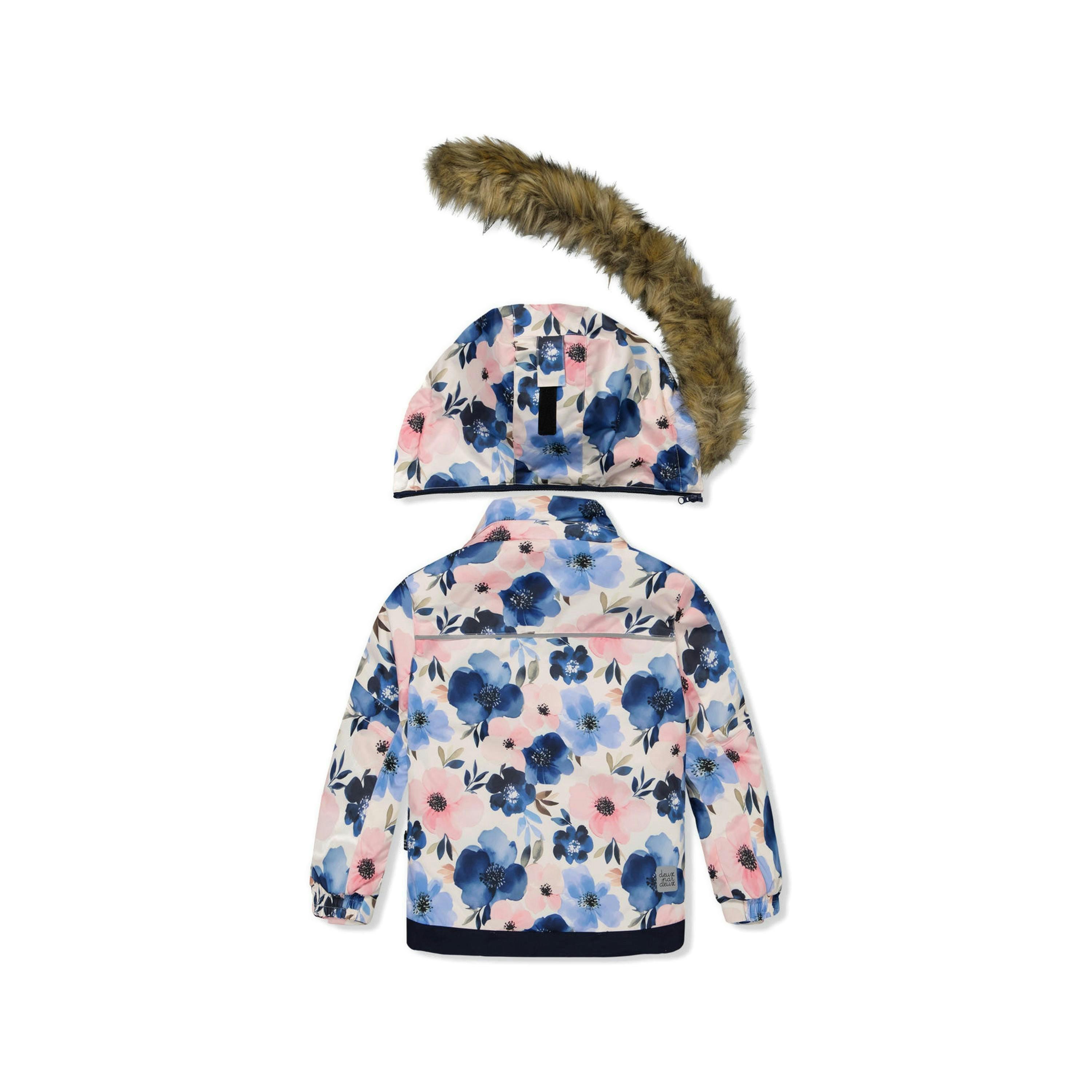 Two Piece Play Snowsuit Watercolor Flower Print , view 6 of 6