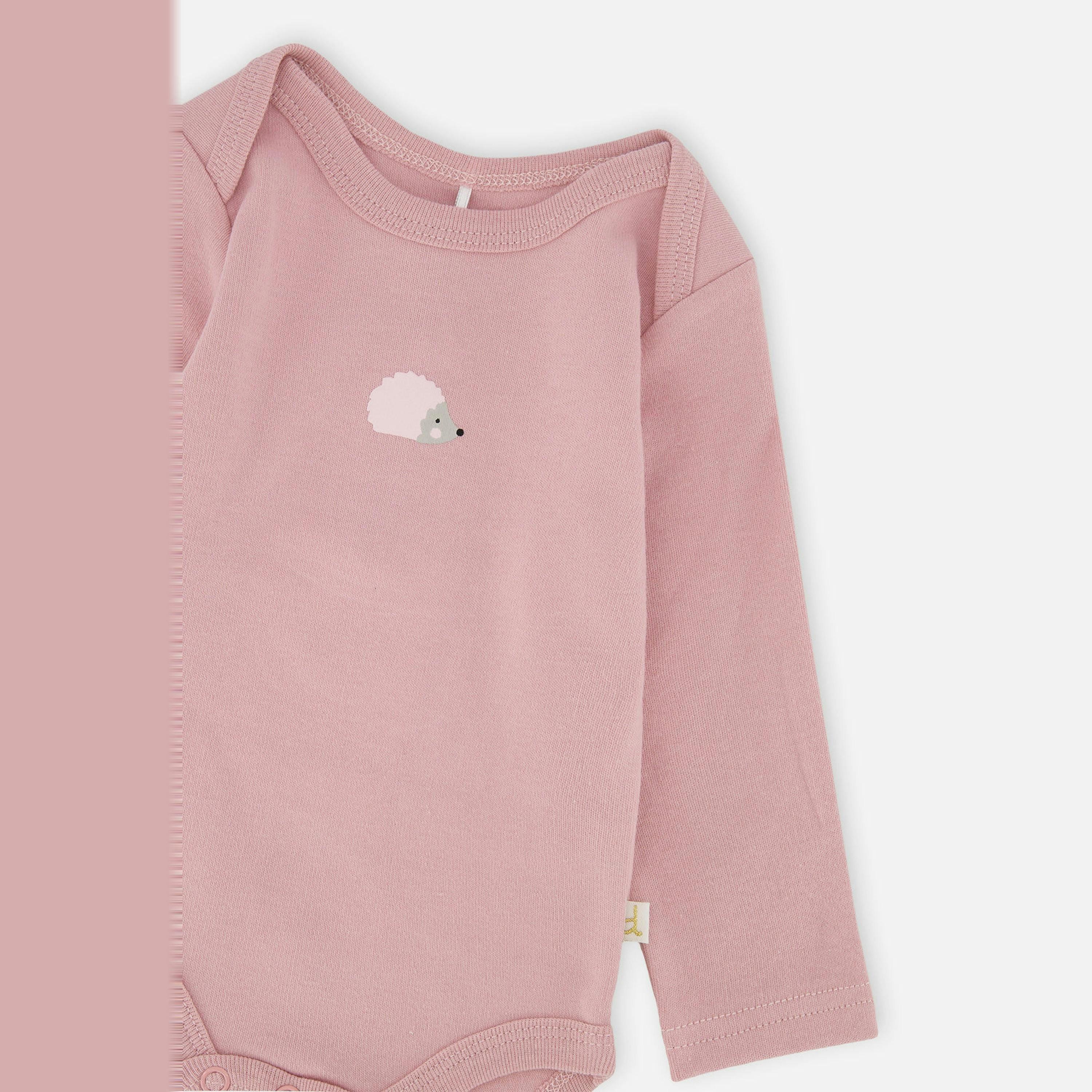 Organic Cotton Onesie Dusty Pink , view 3 of 3