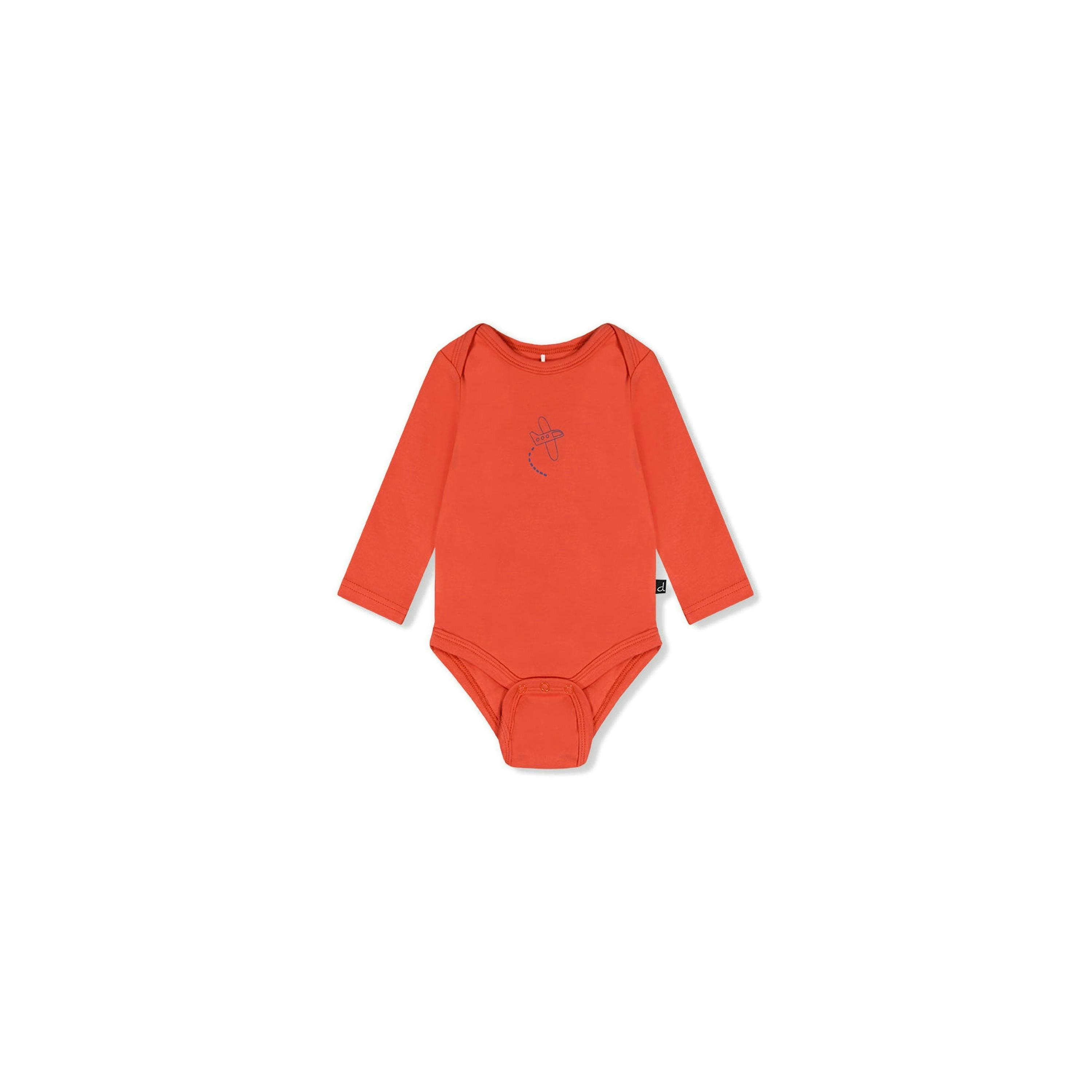Three Pack Organic Cotton Onesie Beige Printed Airplanes , view 2 of 2