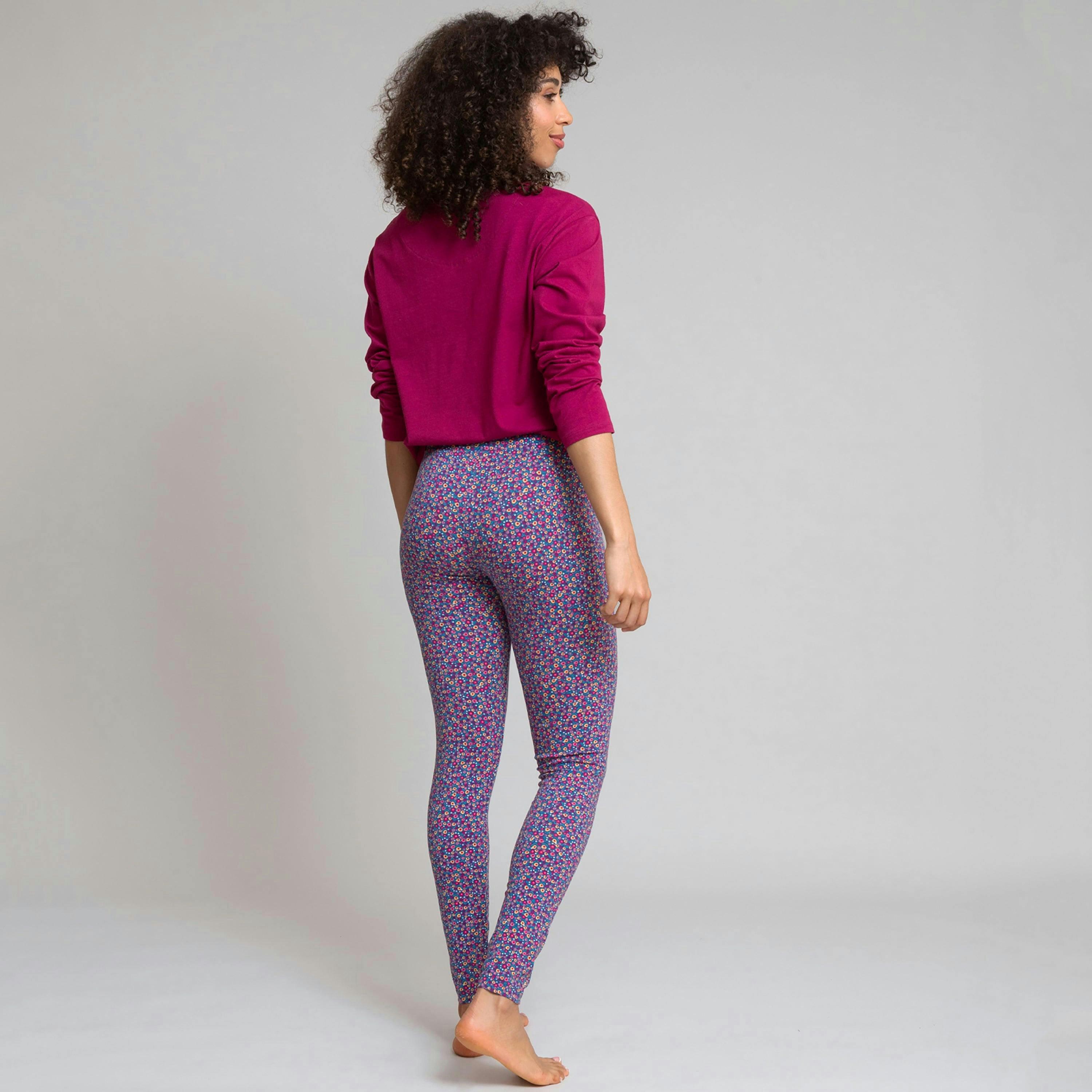 Organic Berry Ditsy Lytchett Leggings , view 4 of 4
