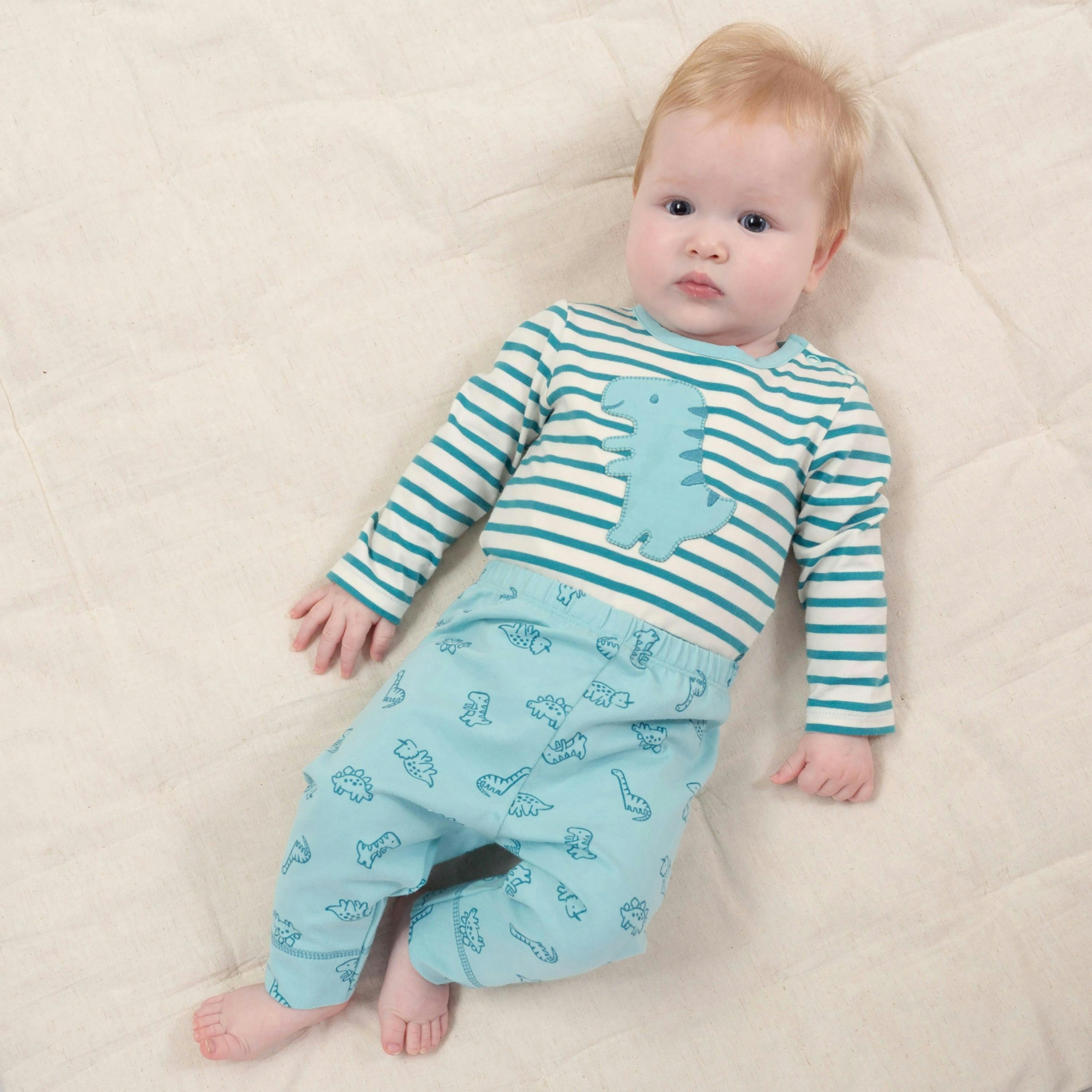 Baby Organic Diddy Dino Leggings , view 2 of 4