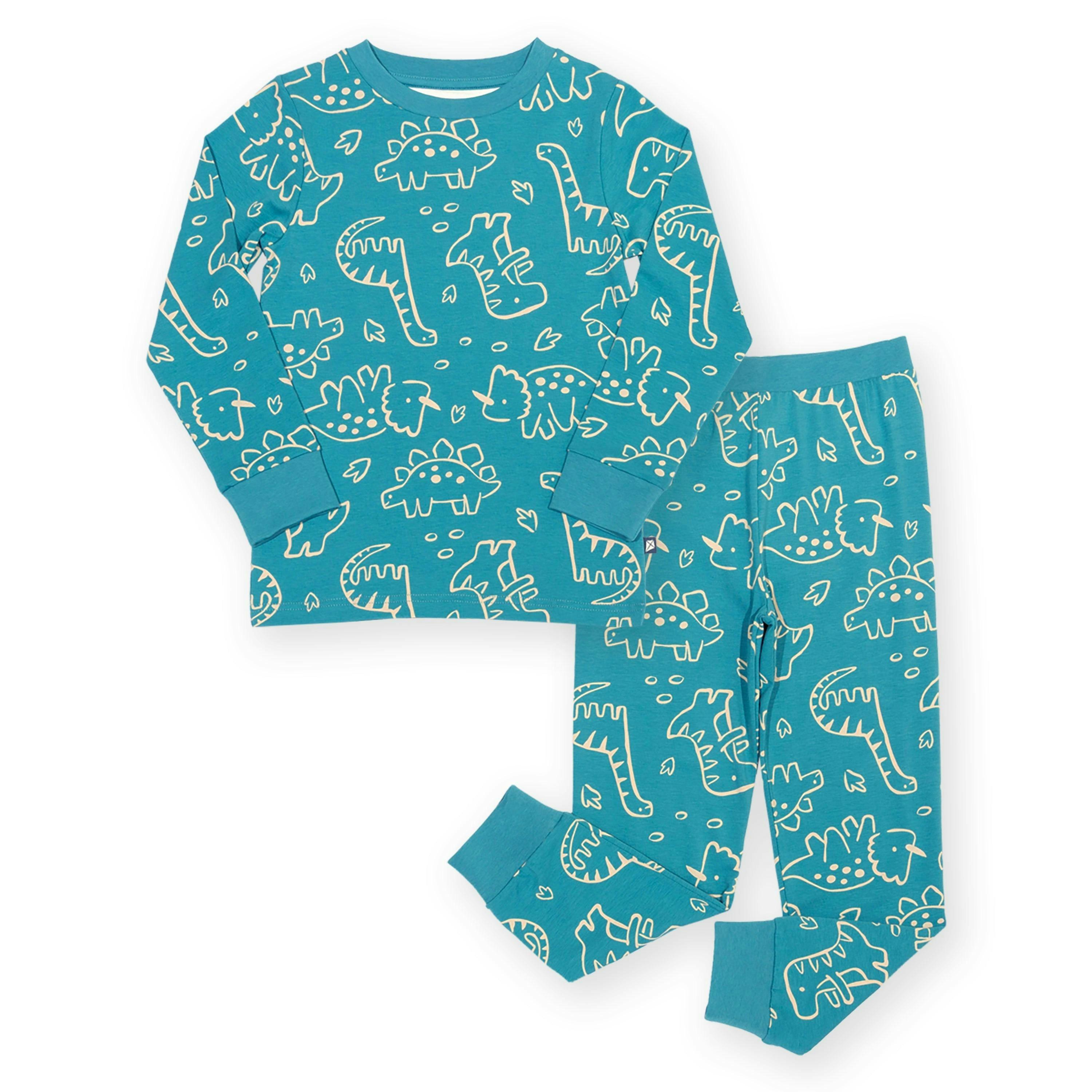 Kids Organic Doodle Dino Pyjamas , view 4 of 5
