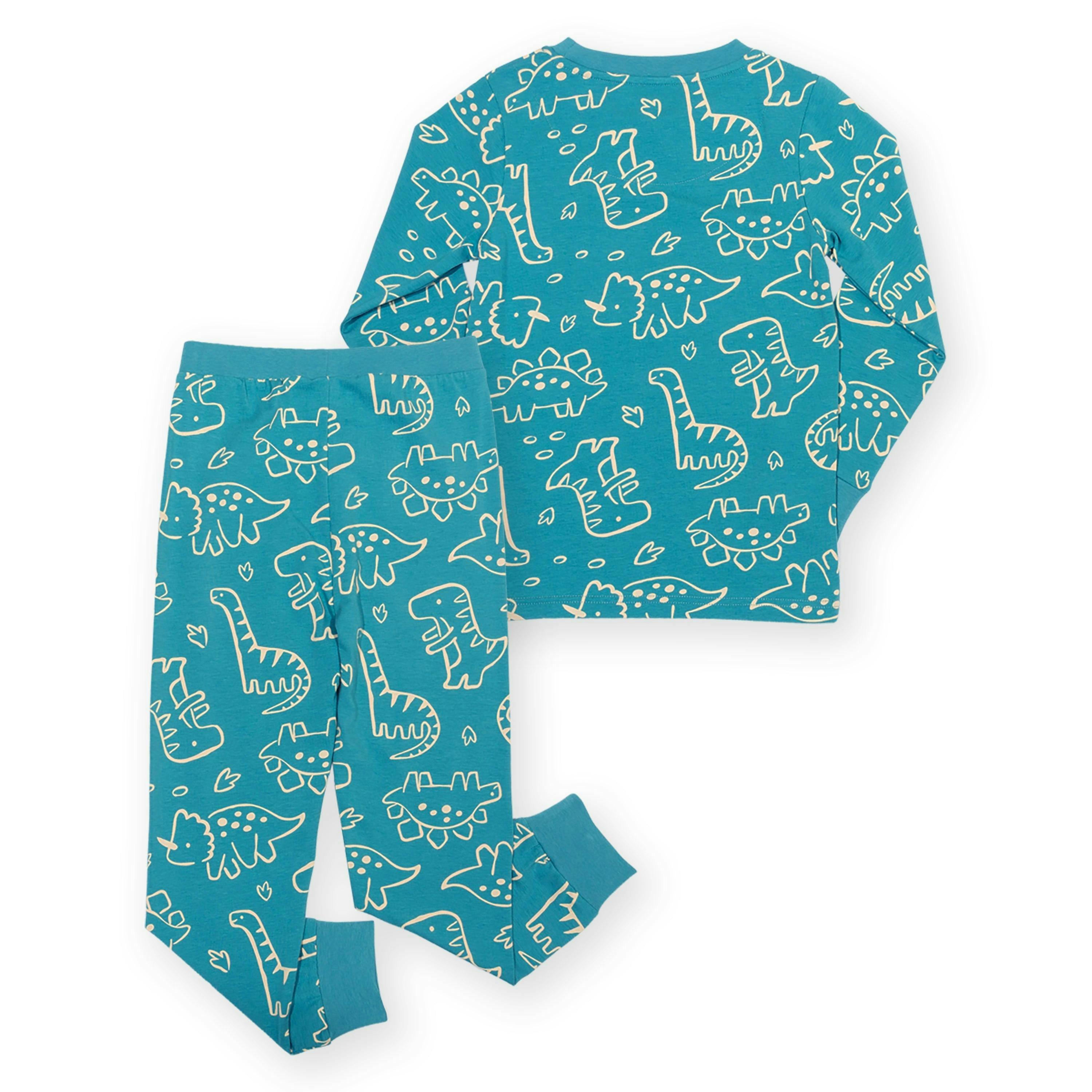 Kids Organic Doodle Dino Pyjamas , view 5 of 5