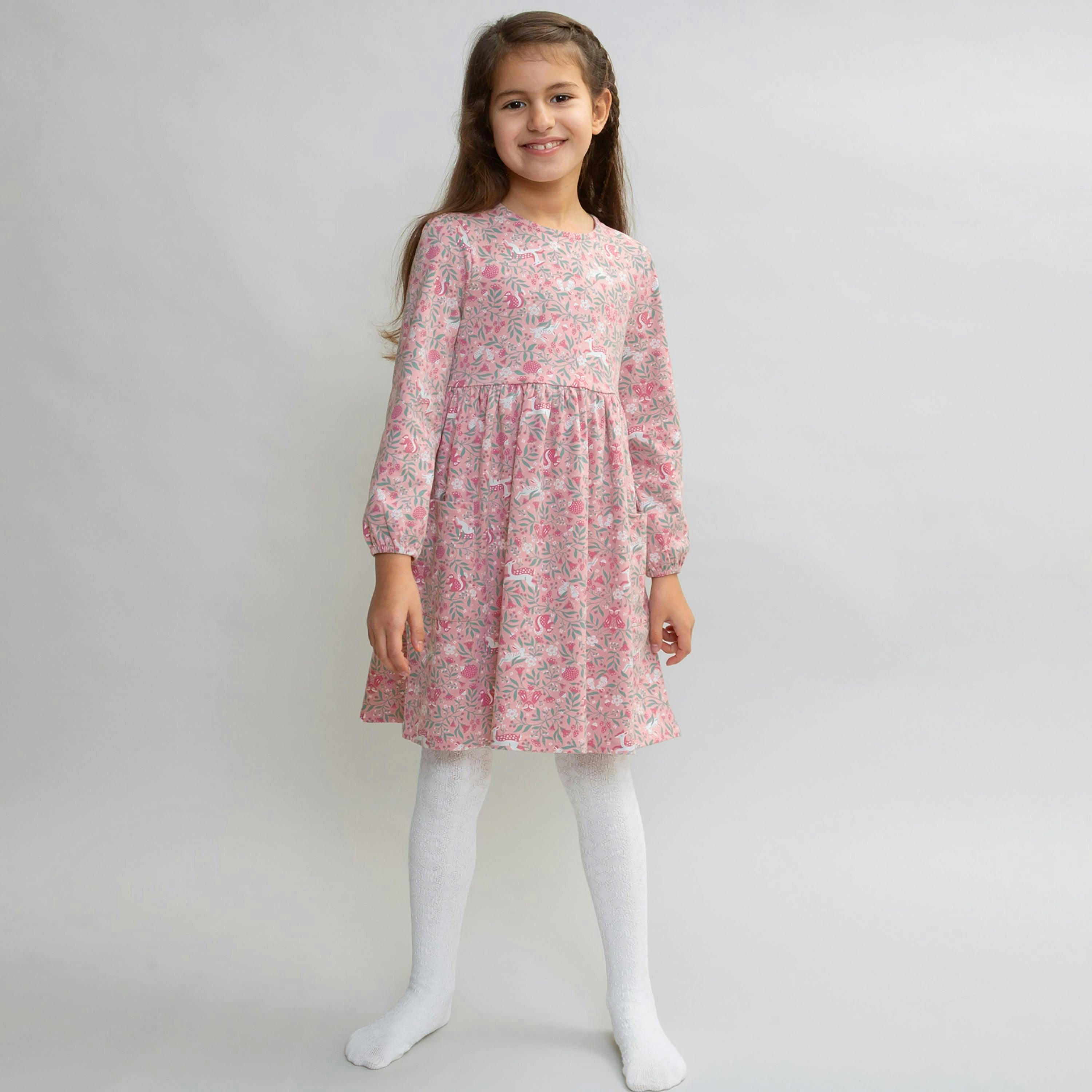 Kids Organic Whispering Woods Dress , view 3 of 5