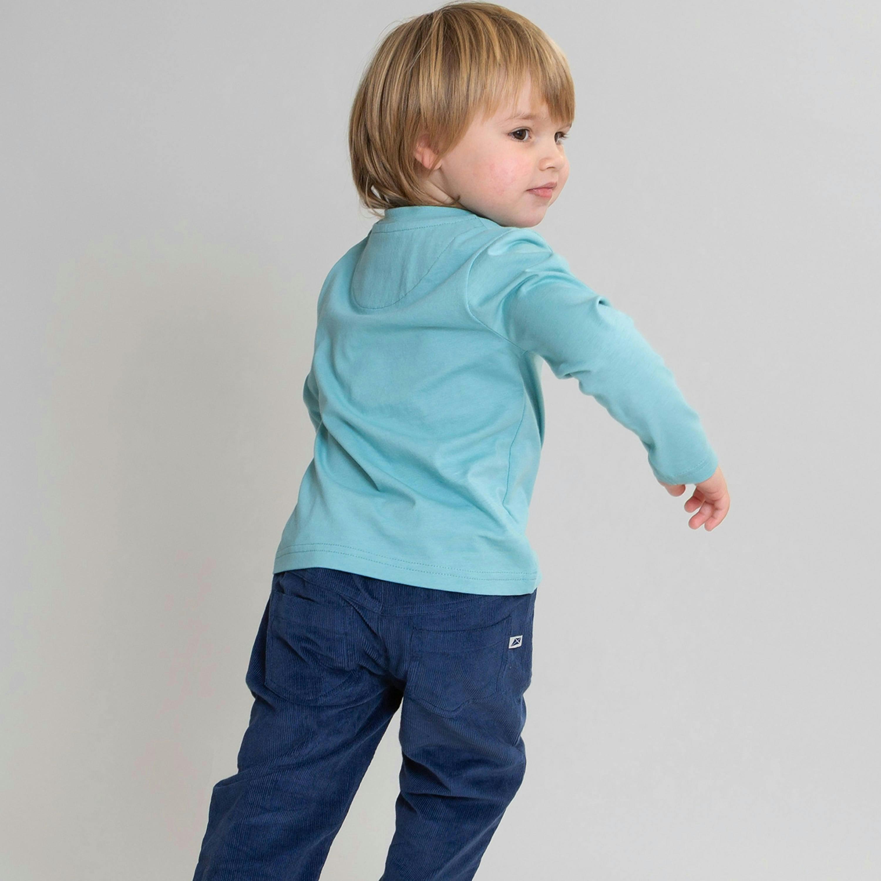 Kids Organic Comfy Cords Midnight , view 3 of 5