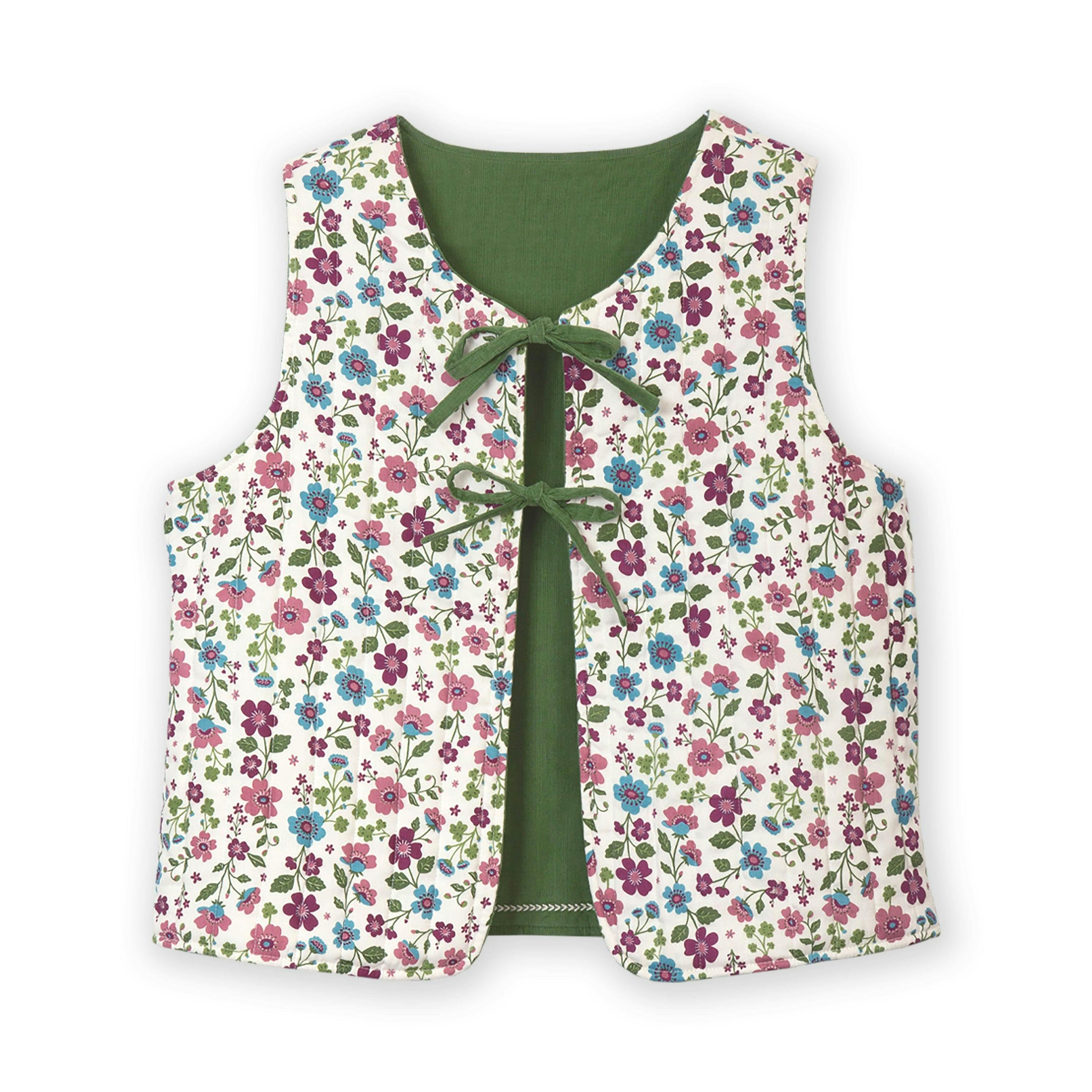 Organic Clover Reversible Thornford Waistcoat , view 5 of 5