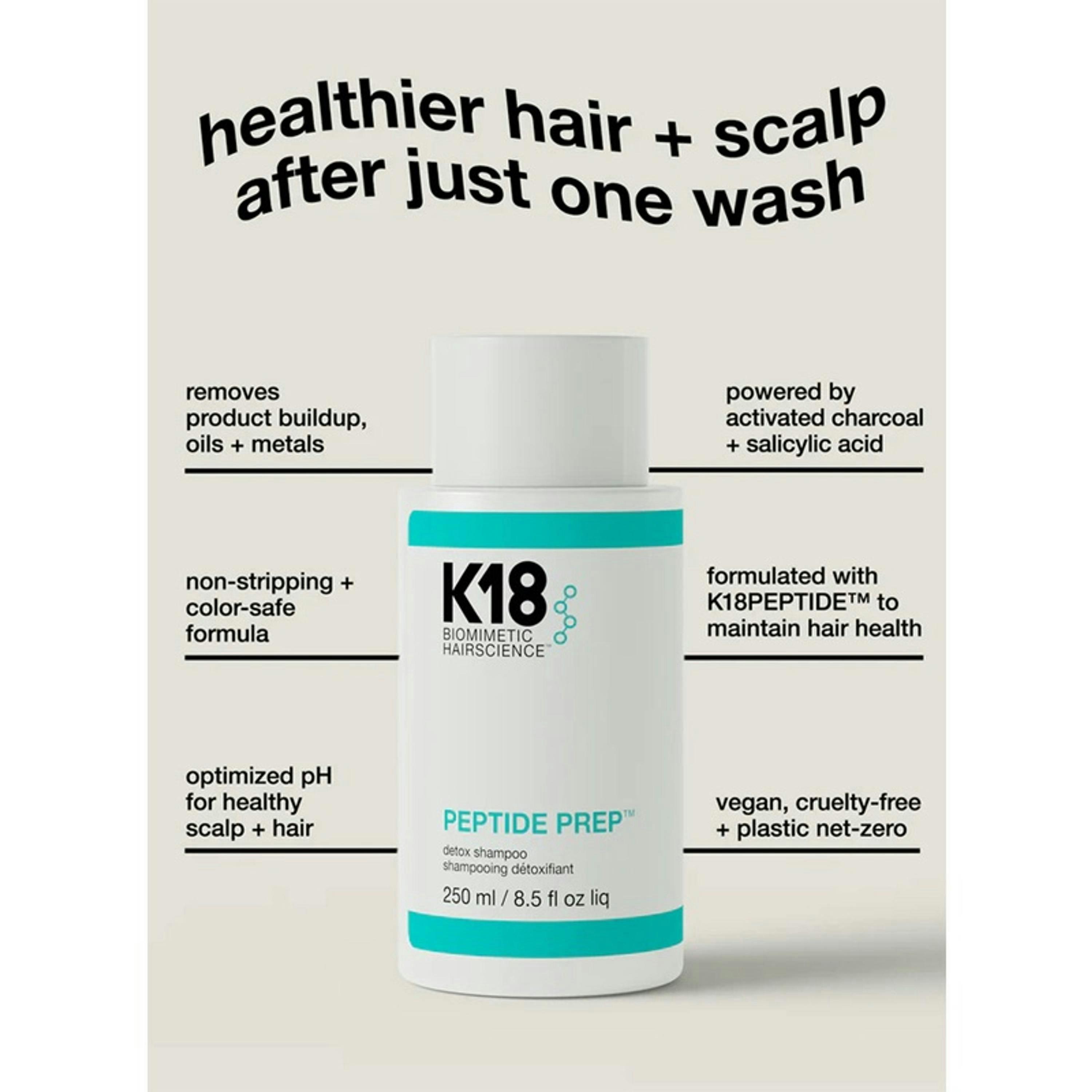 K18 Peptide Prep Detox Shampoo Double 250 ml Duo , view 3 of 4