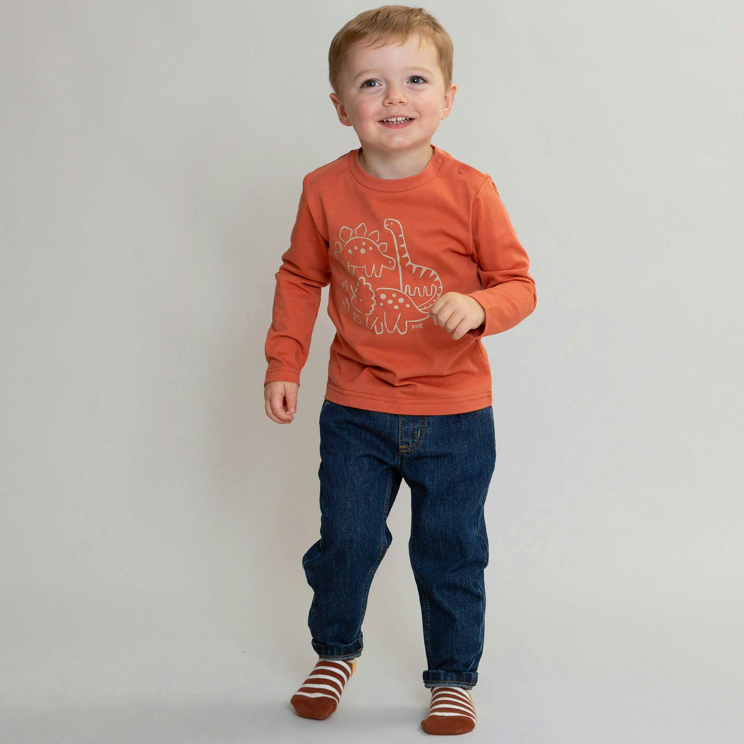Kids Organic Slim Fit Denim Jeans , view 2 of 5