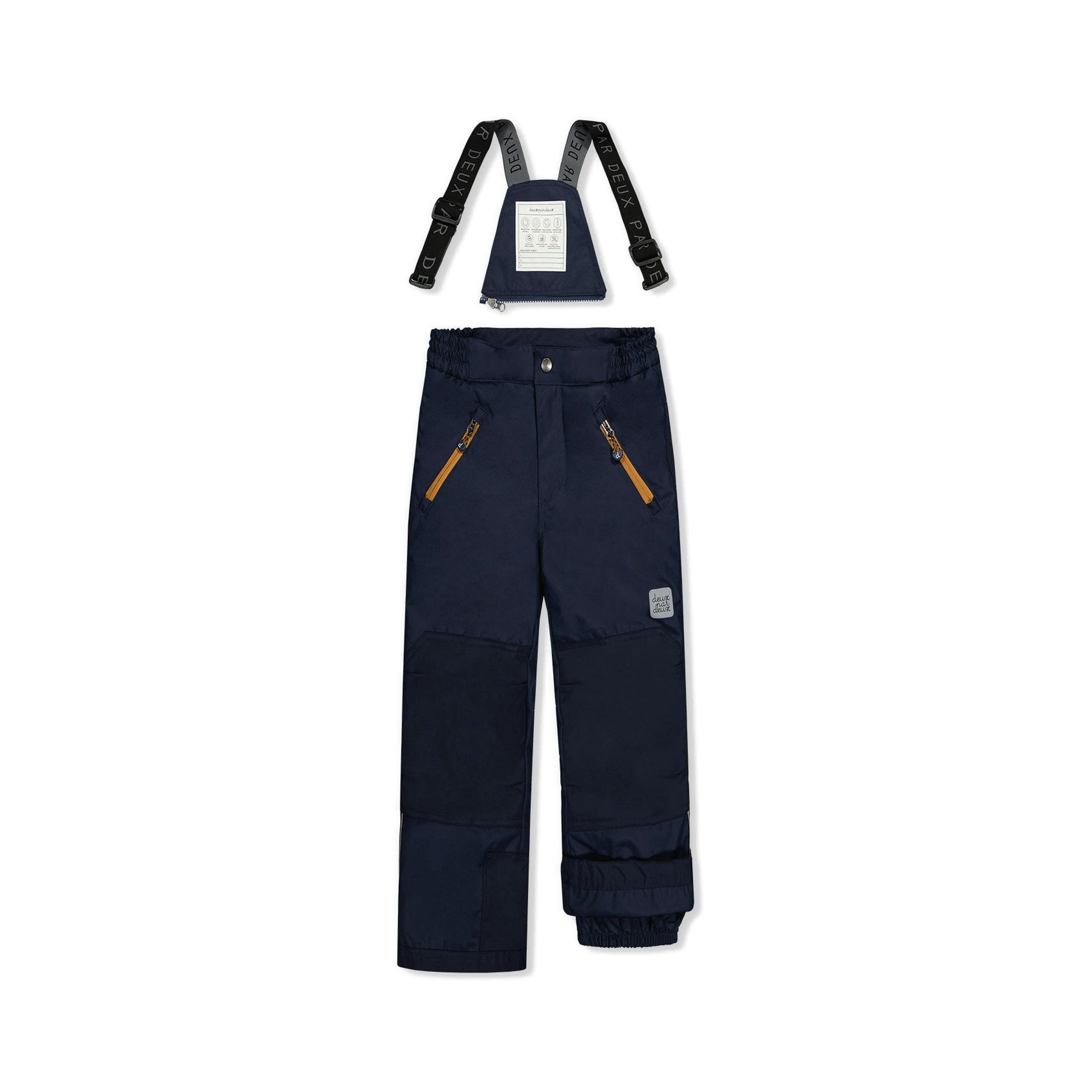 Two Piece Play Snowsuit Navy And Burgundy With Navy Pants , view 6 of 6