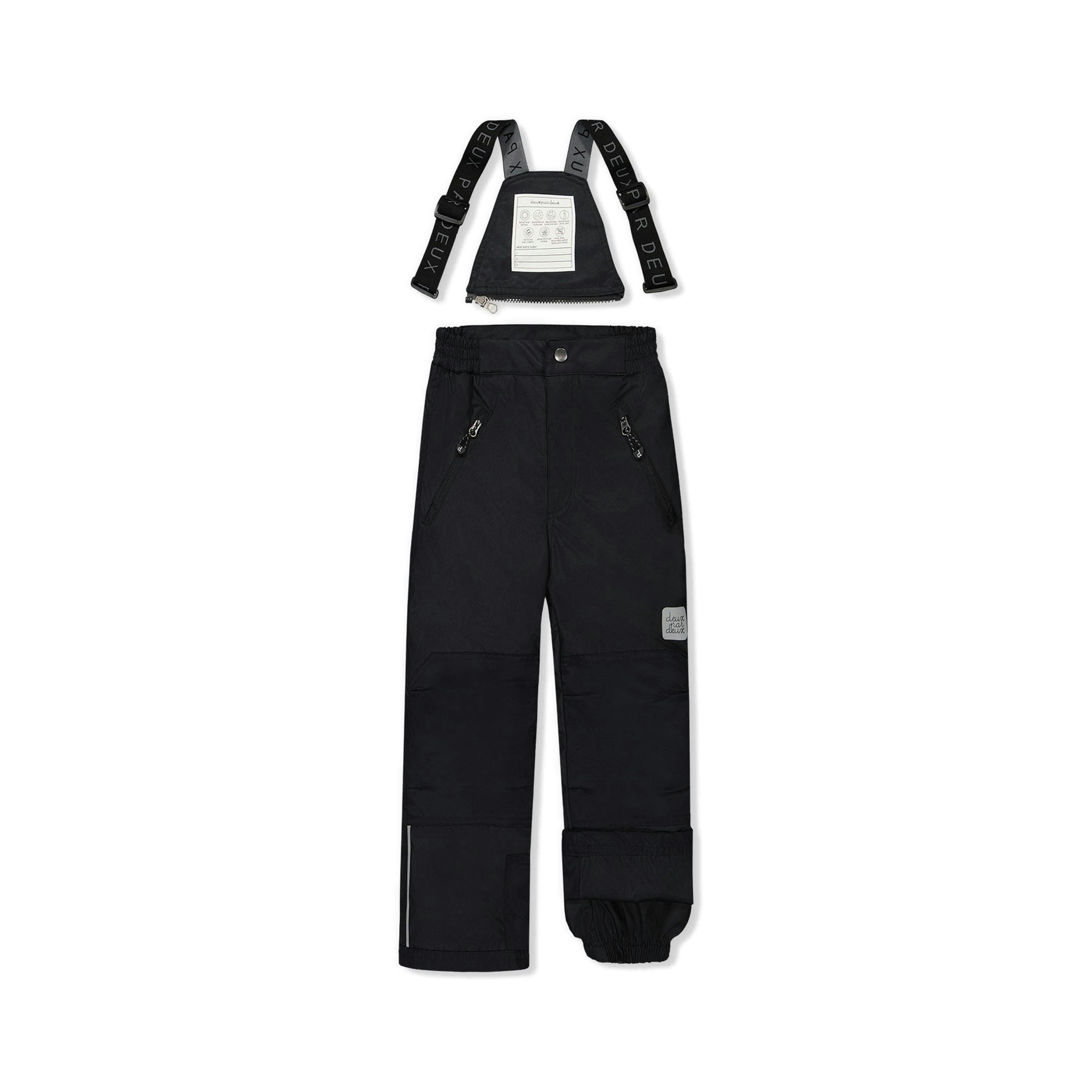 Two Piece Play Snowsuit Black With Black Pants , view 6 of 6