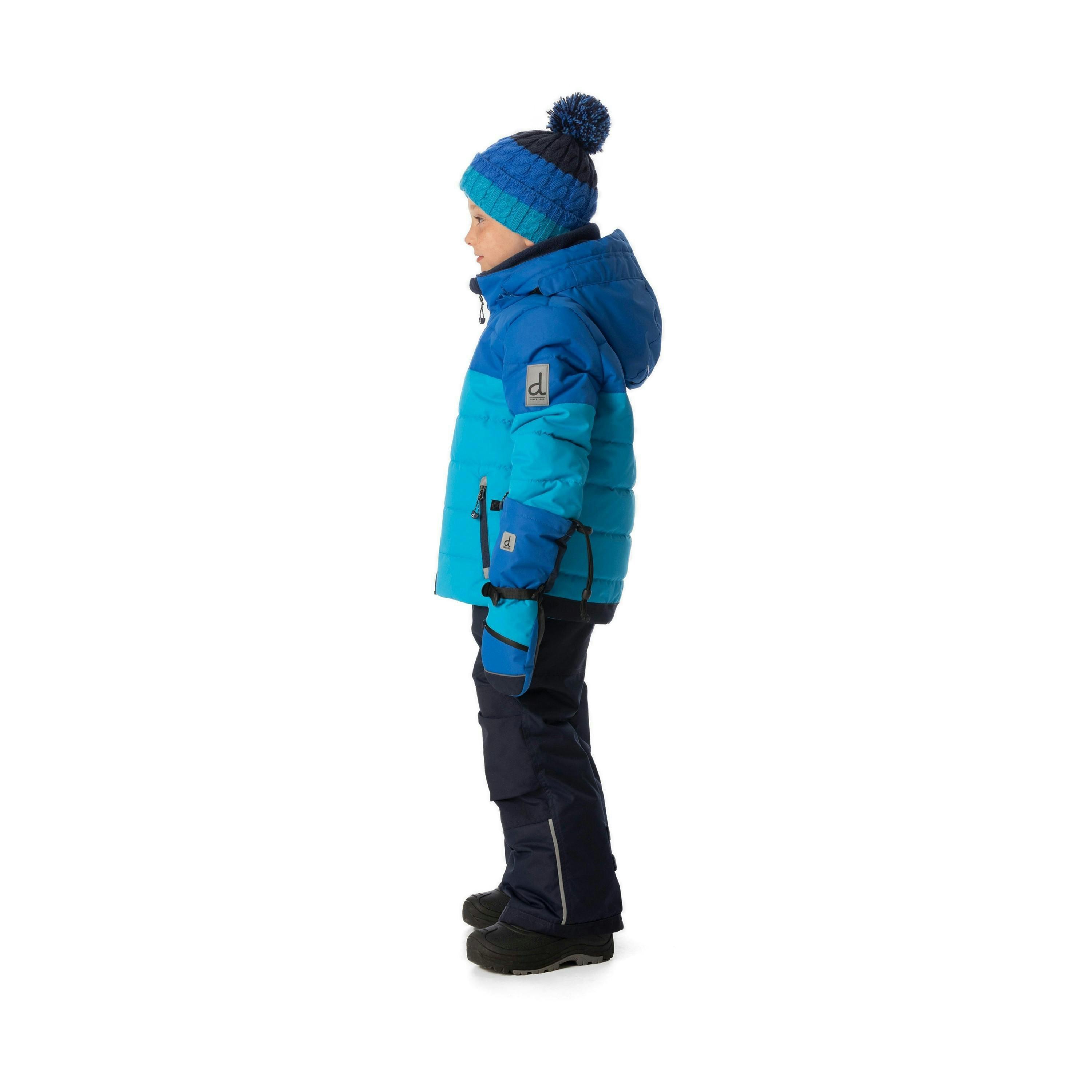 Two Piece Play Snowsuit Light And Dark Blue With Navy Pants , view 3 of 6