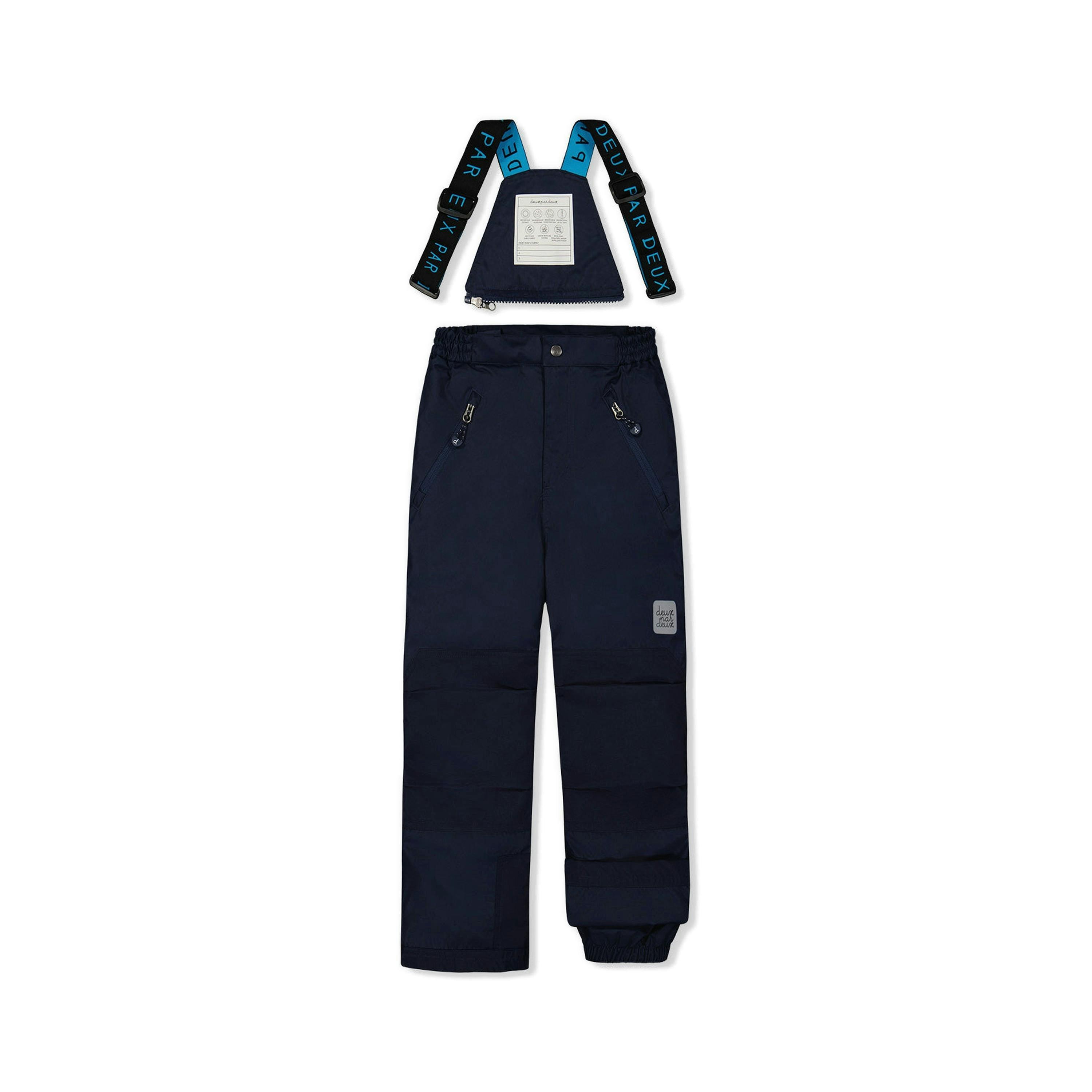 Two Piece Play Snowsuit Light And Dark Blue With Navy Pants , view 6 of 6