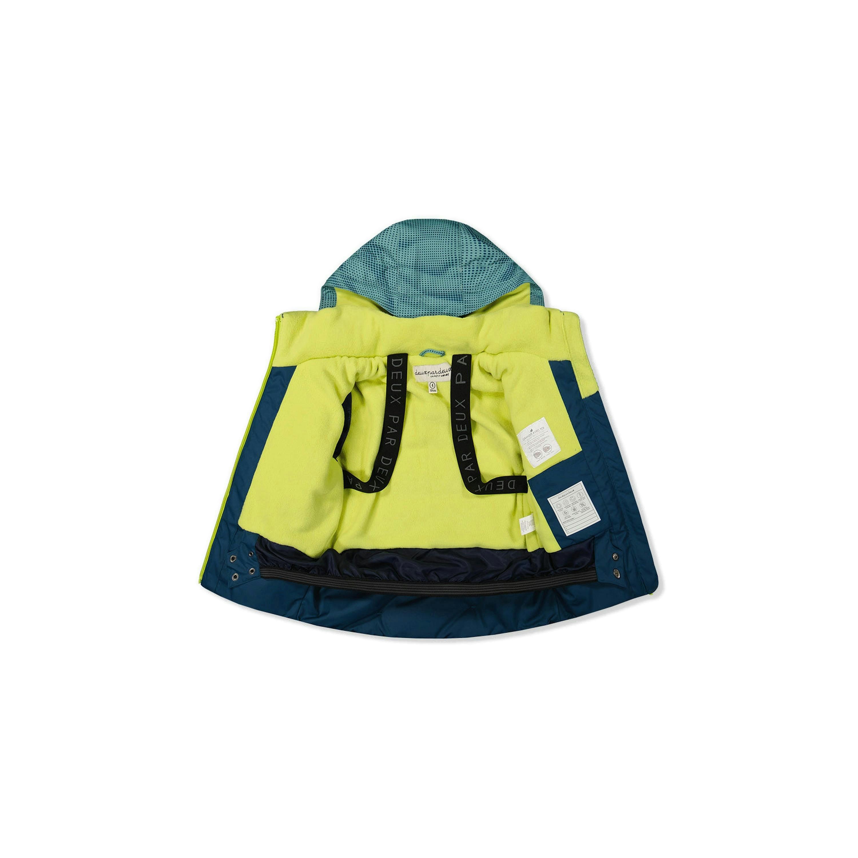 Two Piece Play Snowsuit Greyish Blue And Navy With Greyish Blue Pants , view 5 of 6