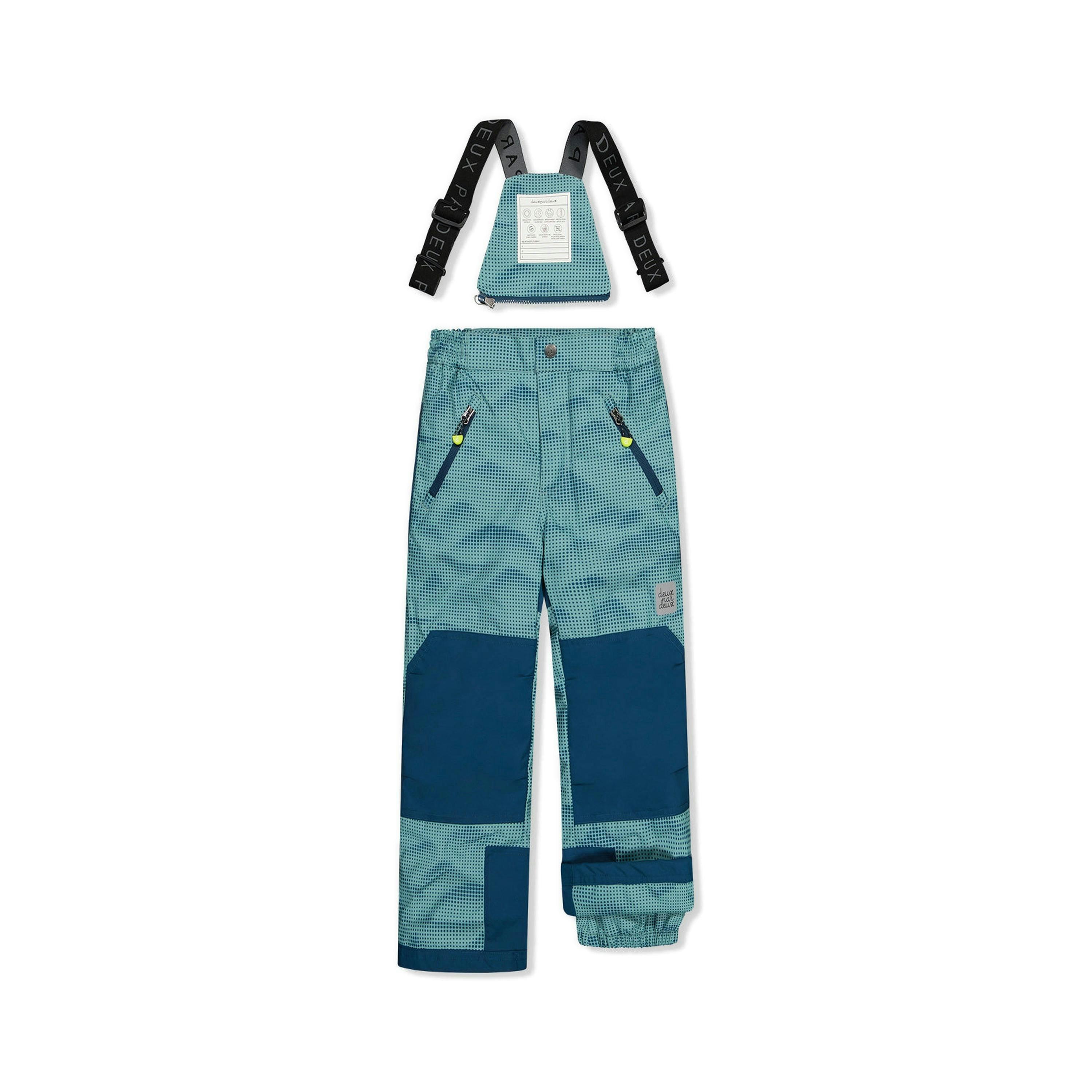Two Piece Play Snowsuit Greyish Blue And Navy With Greyish Blue Pants , view 6 of 6