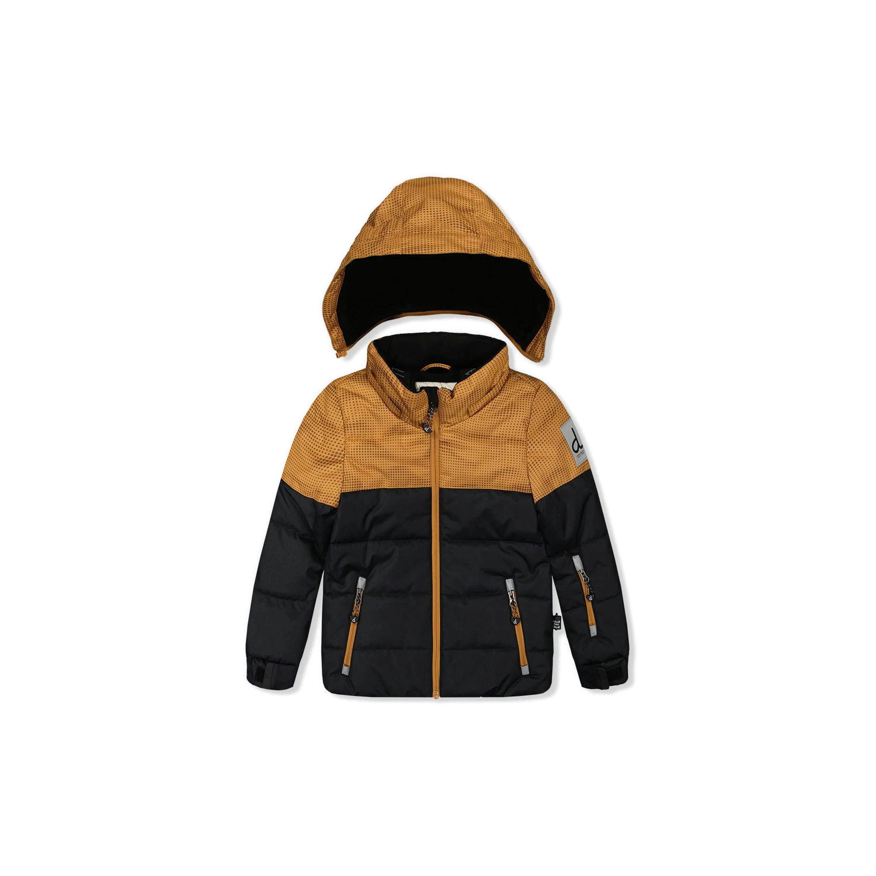 Two Piece Play Snowsuit Brown And Black With Brown Pants , view 4 of 6