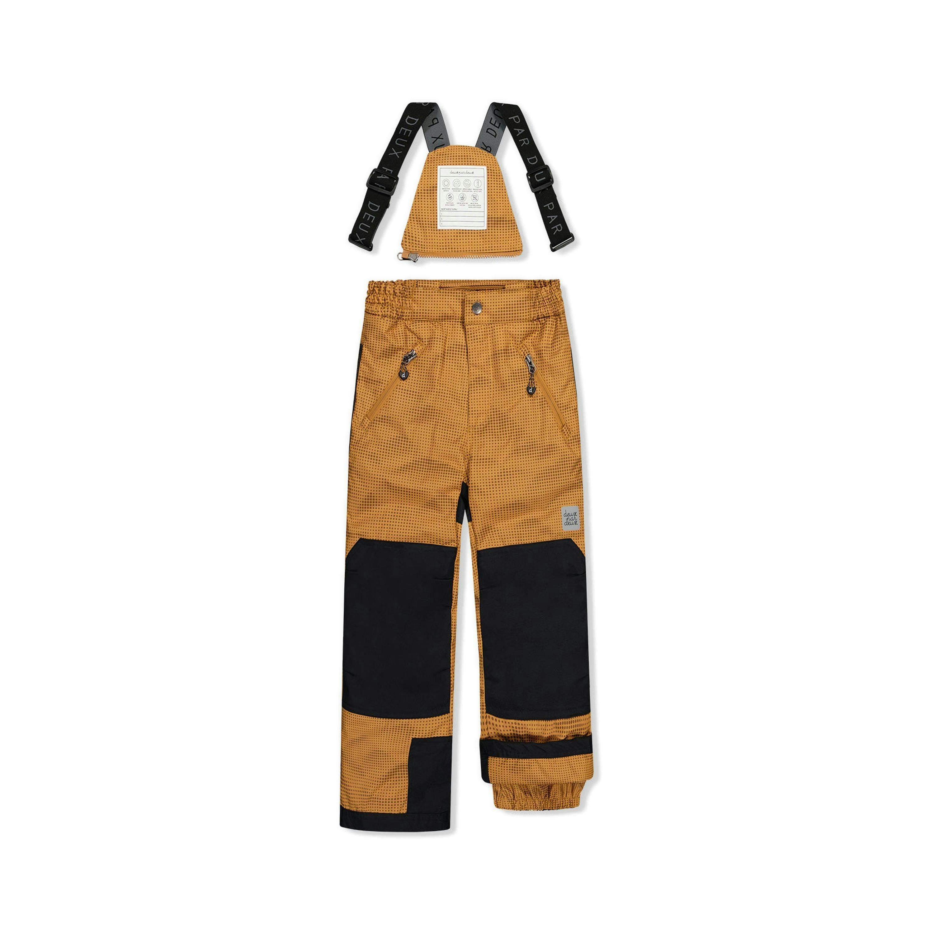 Two Piece Play Snowsuit Brown And Black With Brown Pants , view 6 of 6