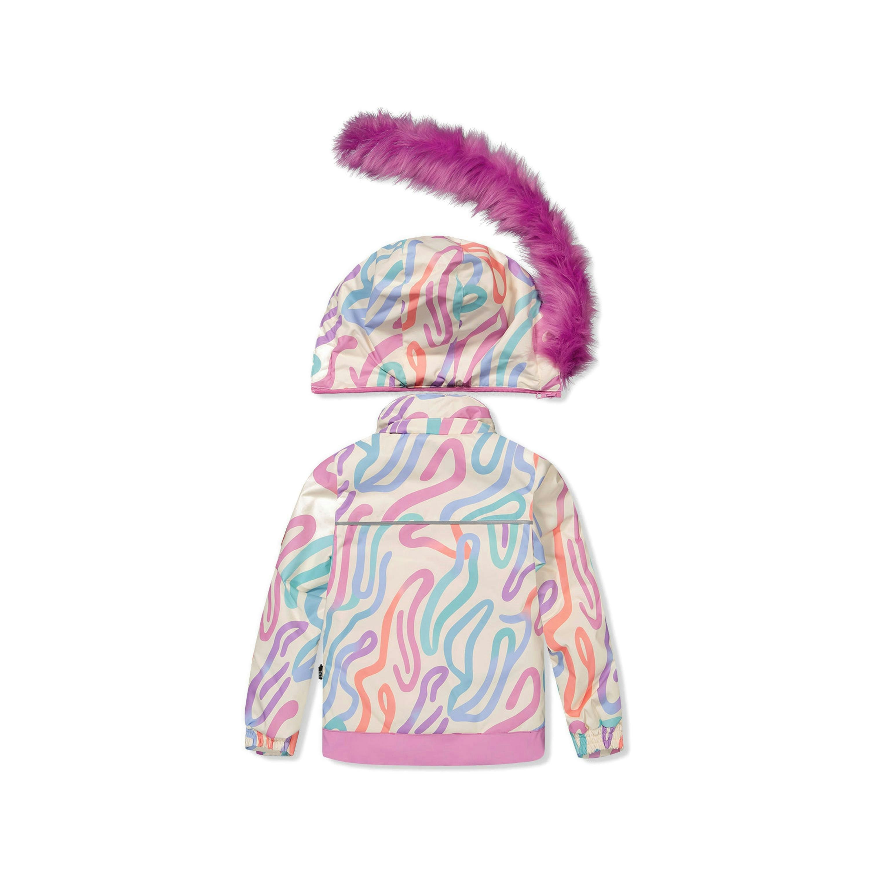 Two Piece Discover Snowsuit Multicolored Line Print , view 5 of 6