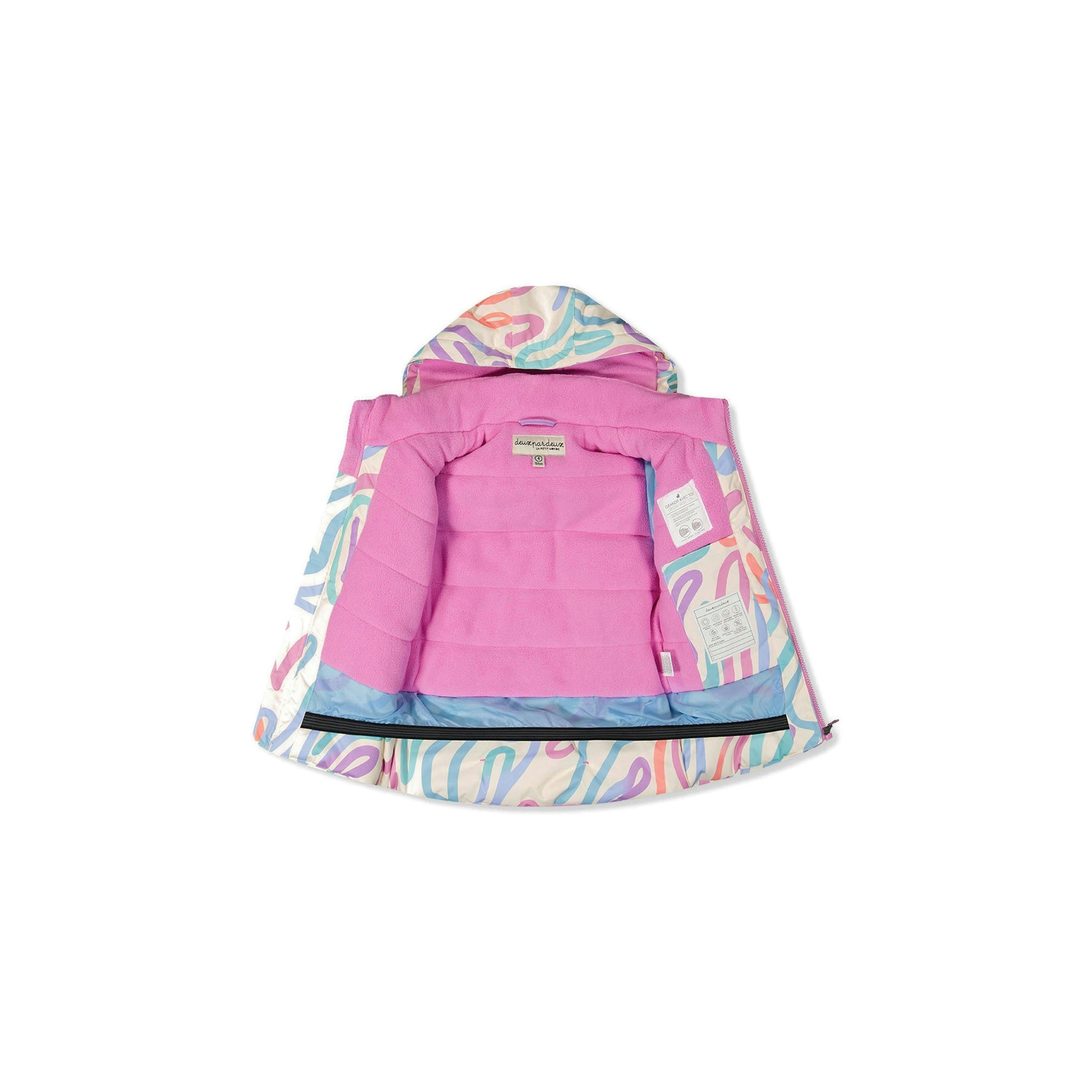 Two Piece Discover Snowsuit Multicolored Line Print , view 6 of 6