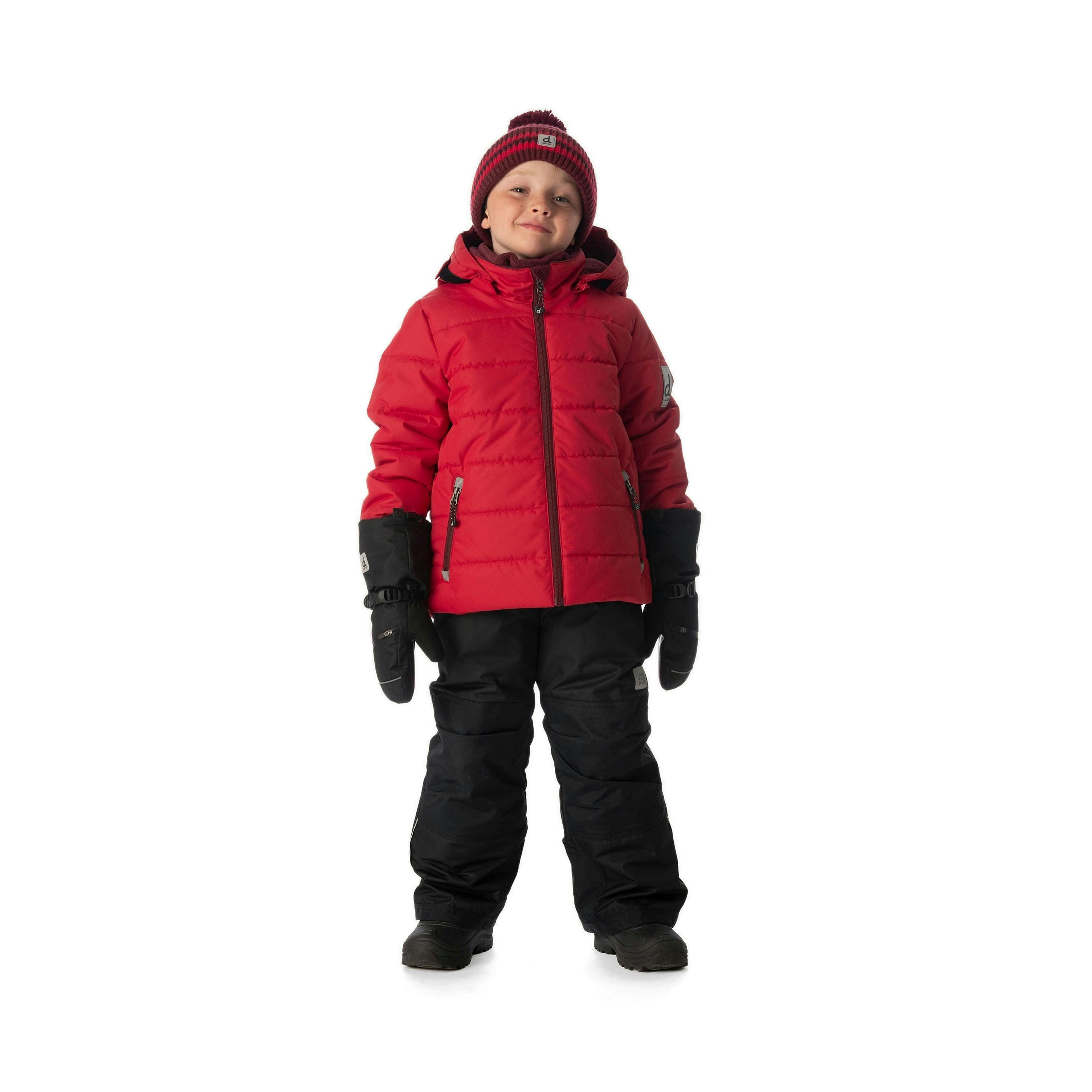Two Piece Play Snowsuit Red With Black Pants , view 2 of 6
