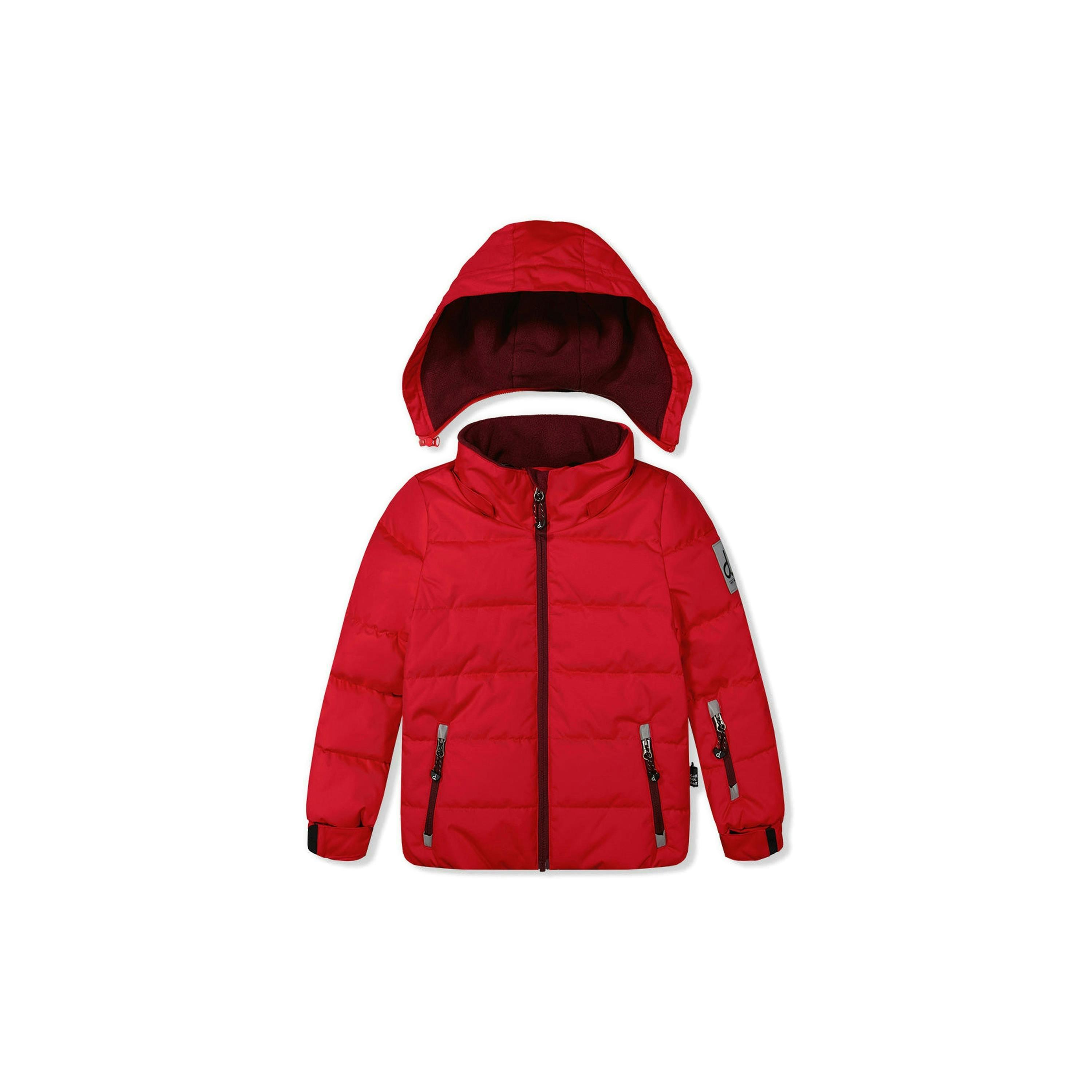 Two Piece Play Snowsuit Red With Black Pants , view 4 of 6