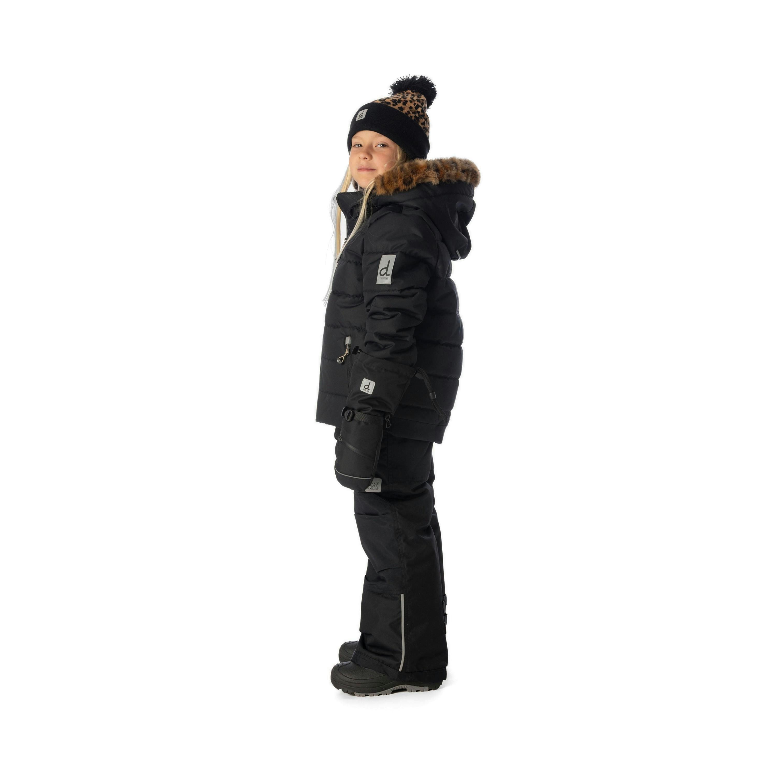Two Piece Play Snowsuit Black , view 3 of 6