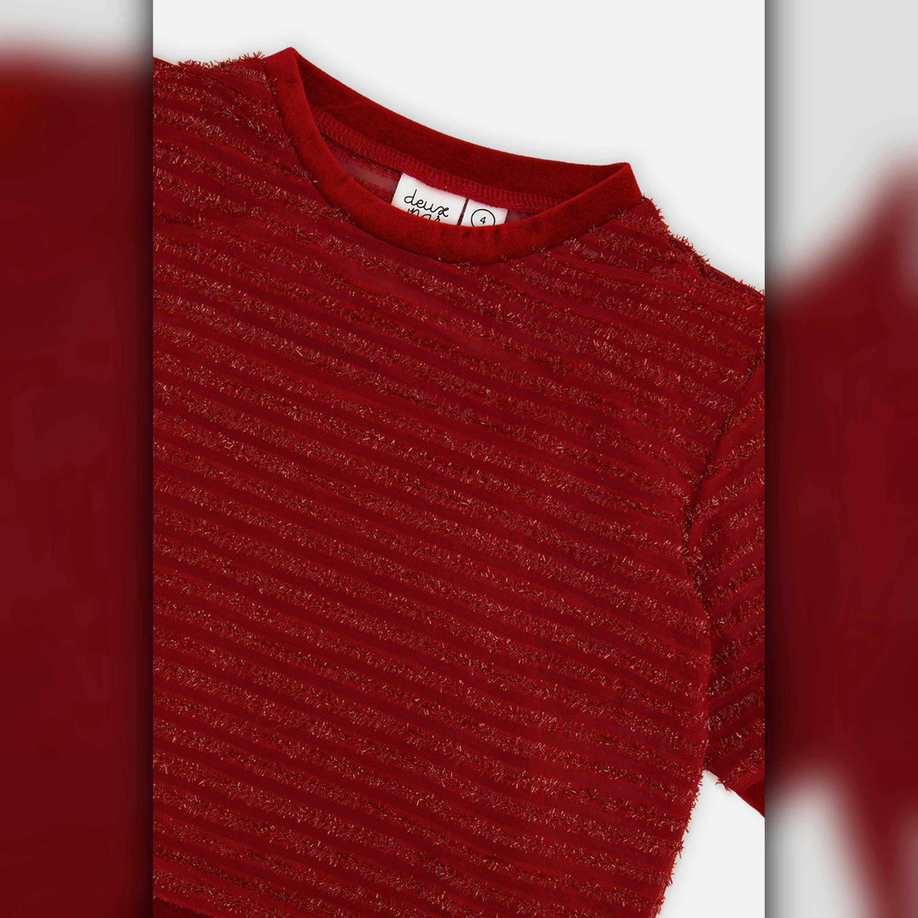 Fake Layering Top & Cami Red , view 5 of 5