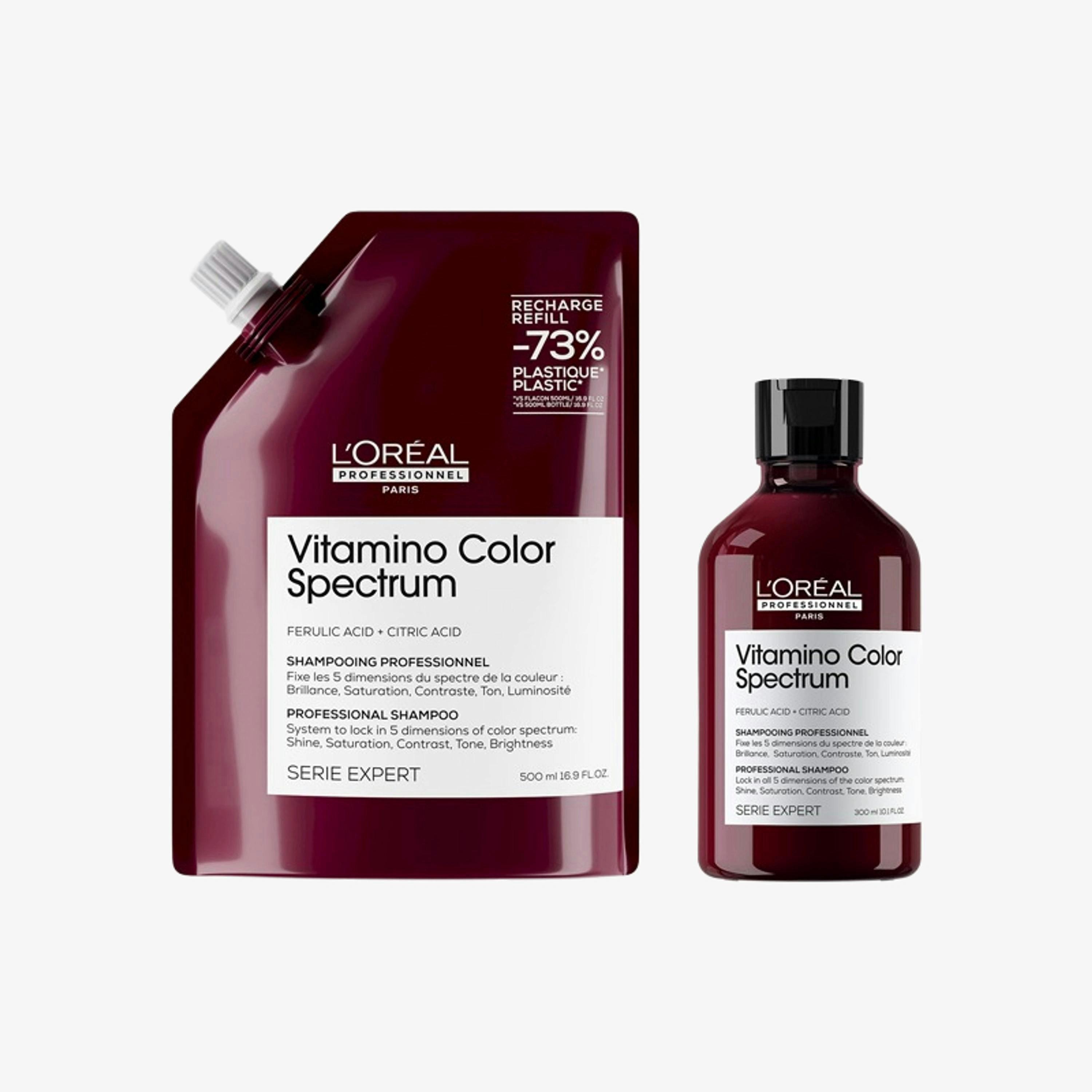 L'Oréal Professionnel Vitamino Color Spectrum Shampoo Refill 300 ml Duo , view 1 of 6