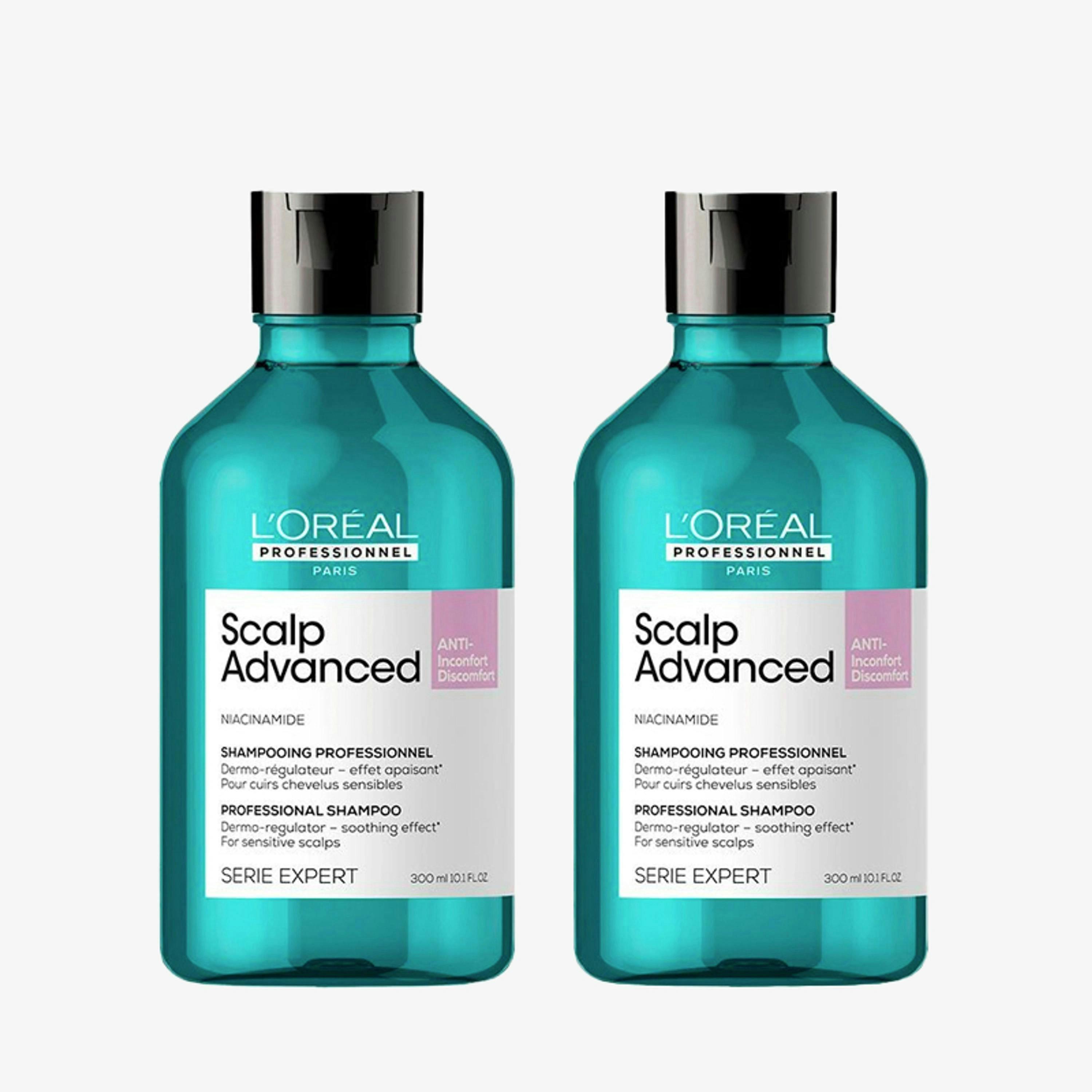 L'Oréal Professionnel Scalp Advanced Anti-Discomfort Dermo-Regulator Shampoo Duo 300 ml Duo , view 1 of 1