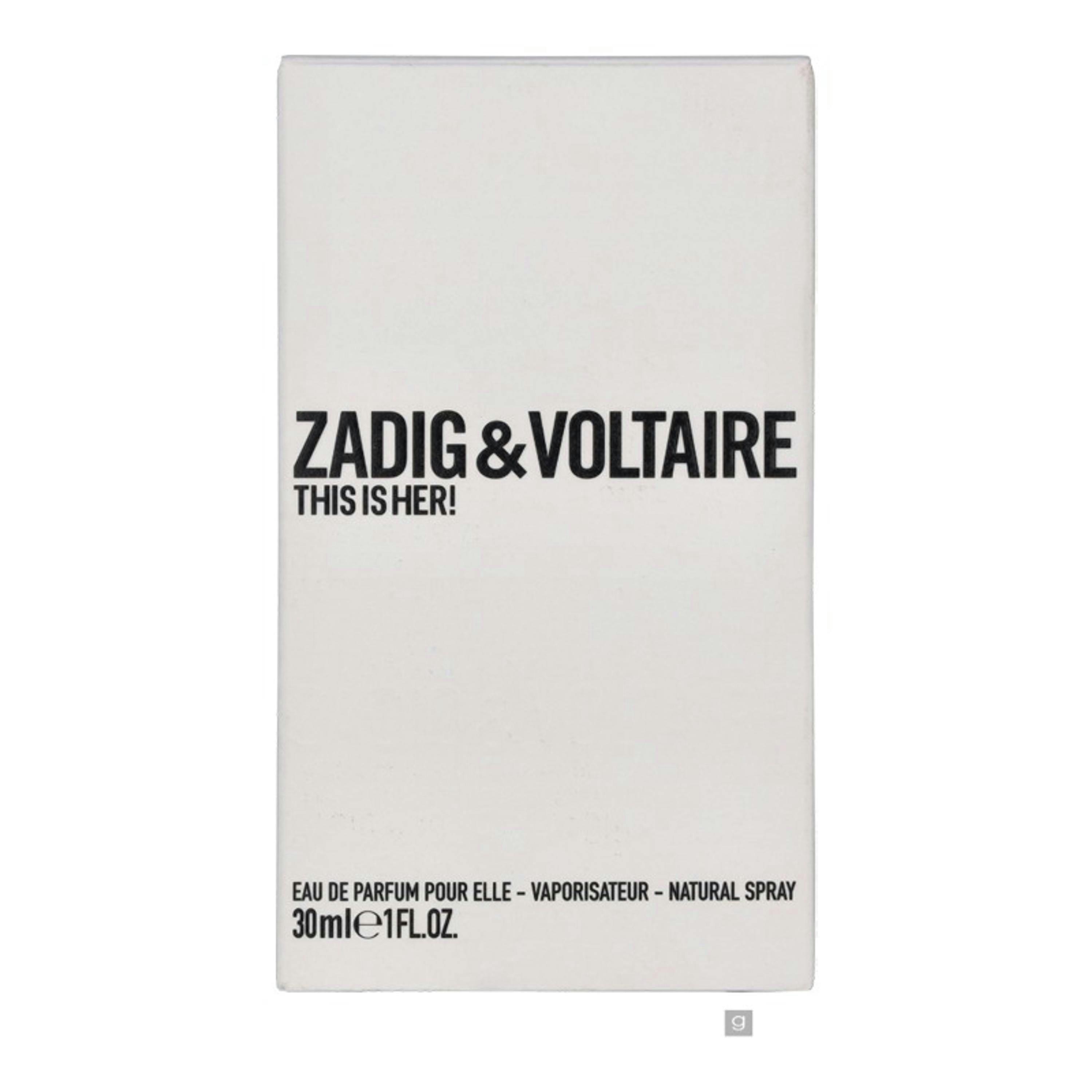 Zadig & Voltaire This Is Her! Eau de Parfum 30 ml Single , view 2 of 2