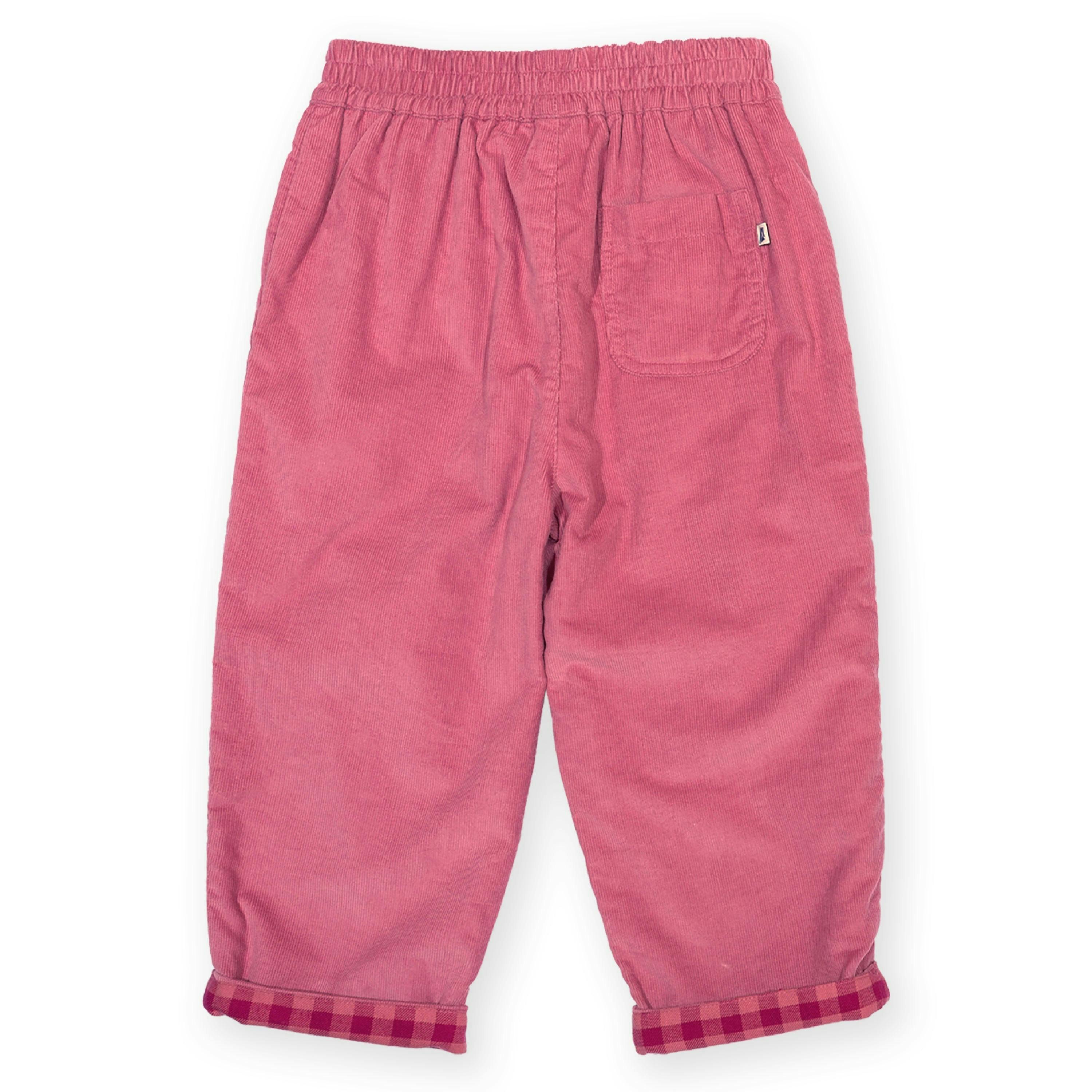 Kids Organic Damson Check Reversible Pull Ups , view 6 of 6