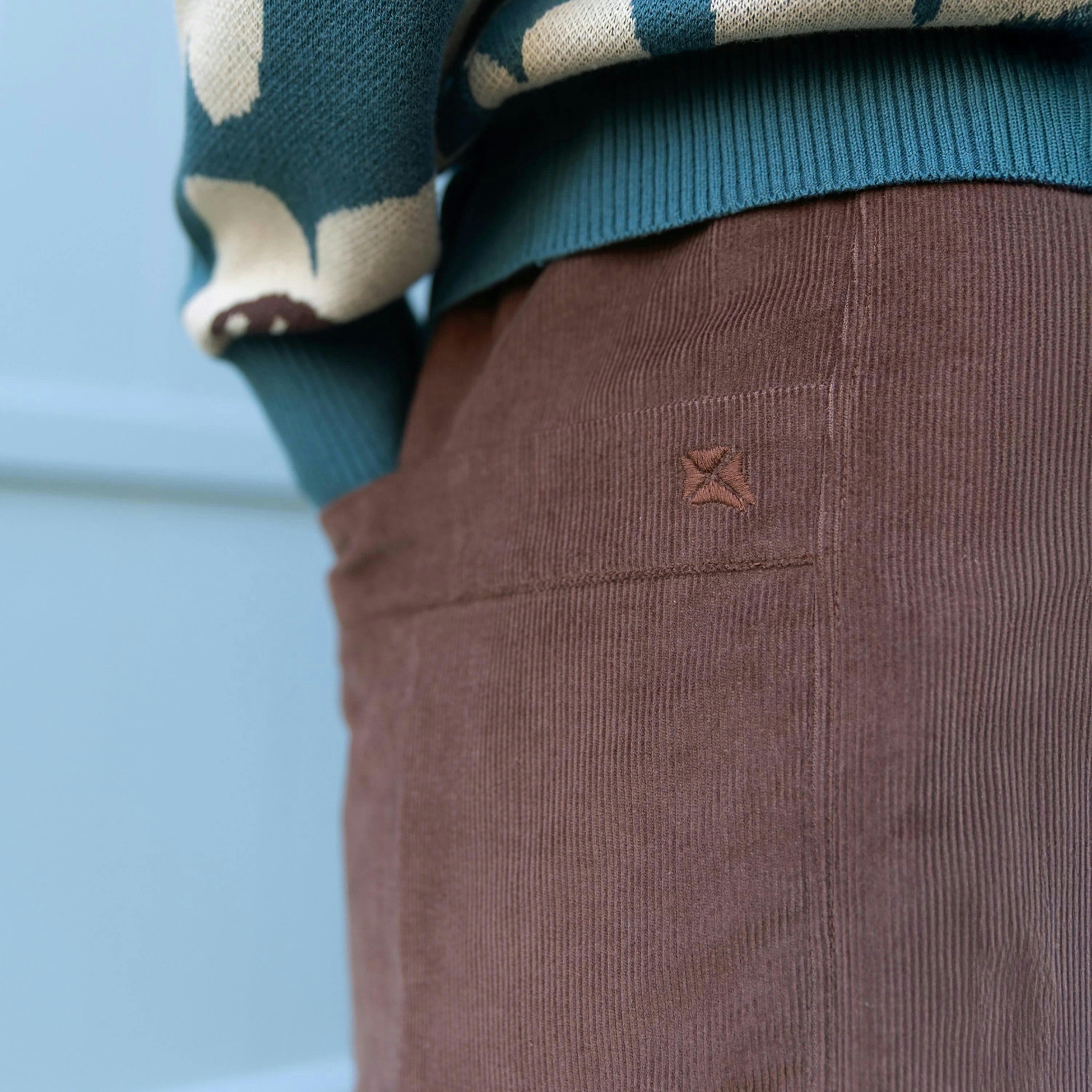 Organic Bloxworth Barrel Leg Cord Trousers , view 4 of 6