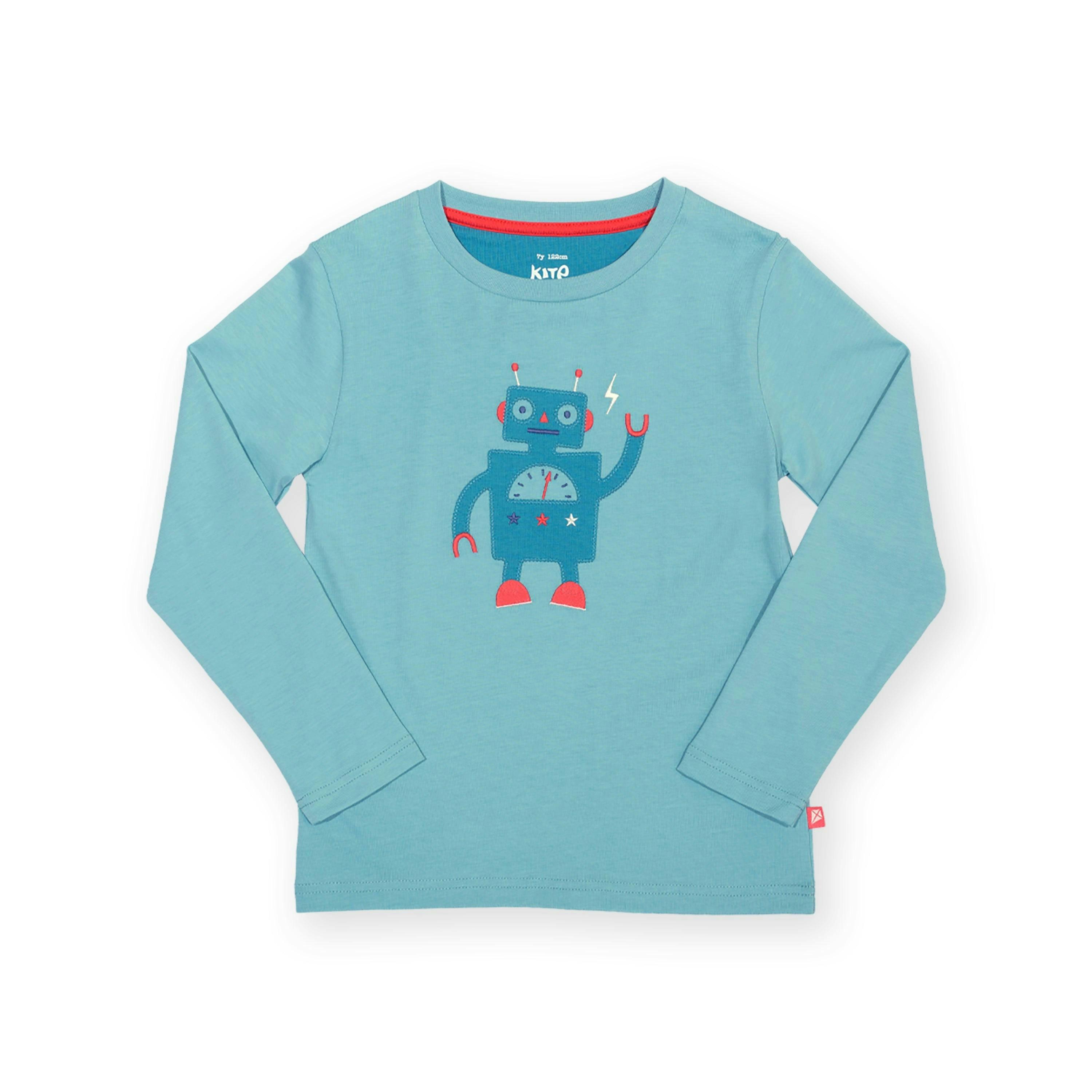 Kids Organic Rob The Bot T-Shirt , view 4 of 5