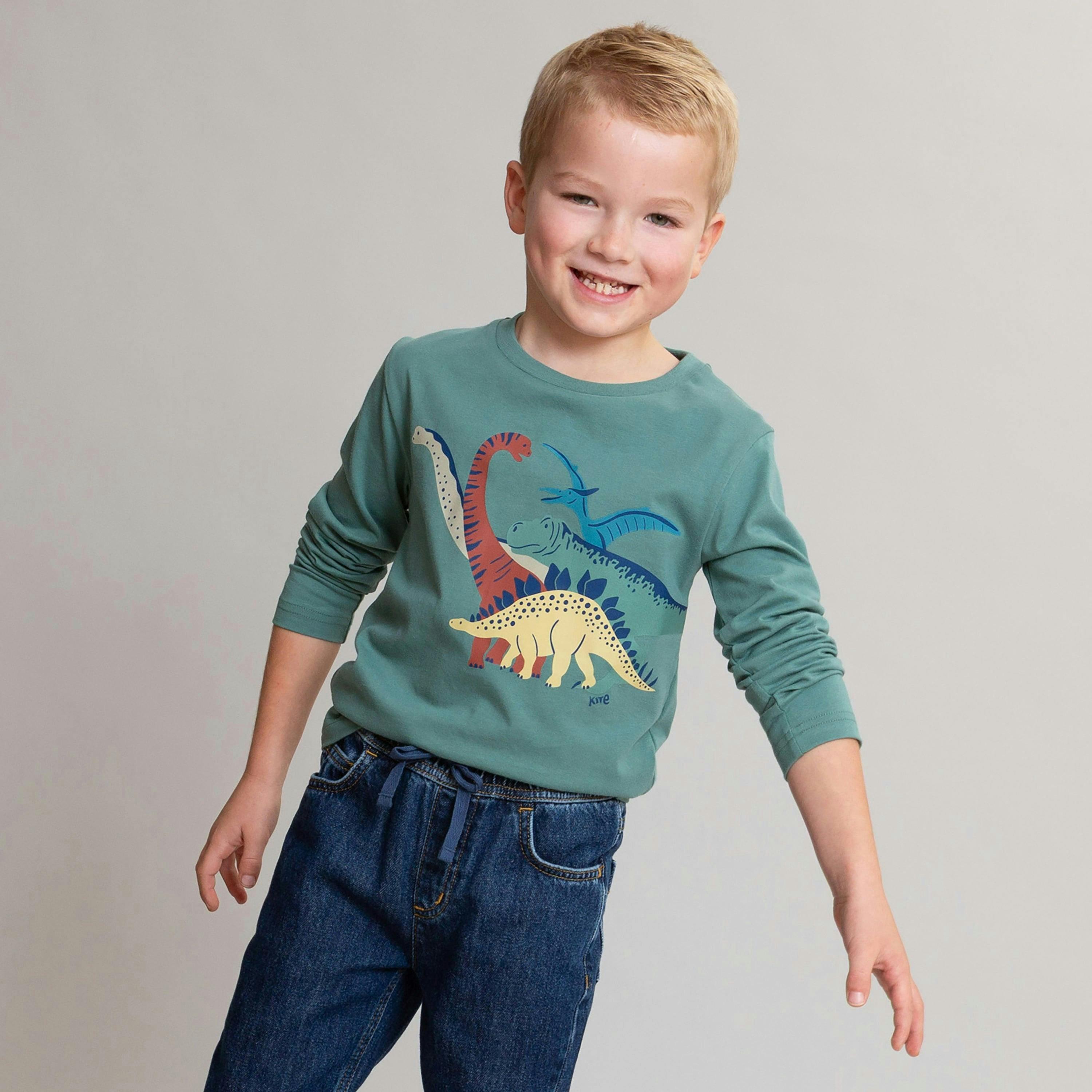 Kids Organic Team Dino T-Shirt , view 2 of 3