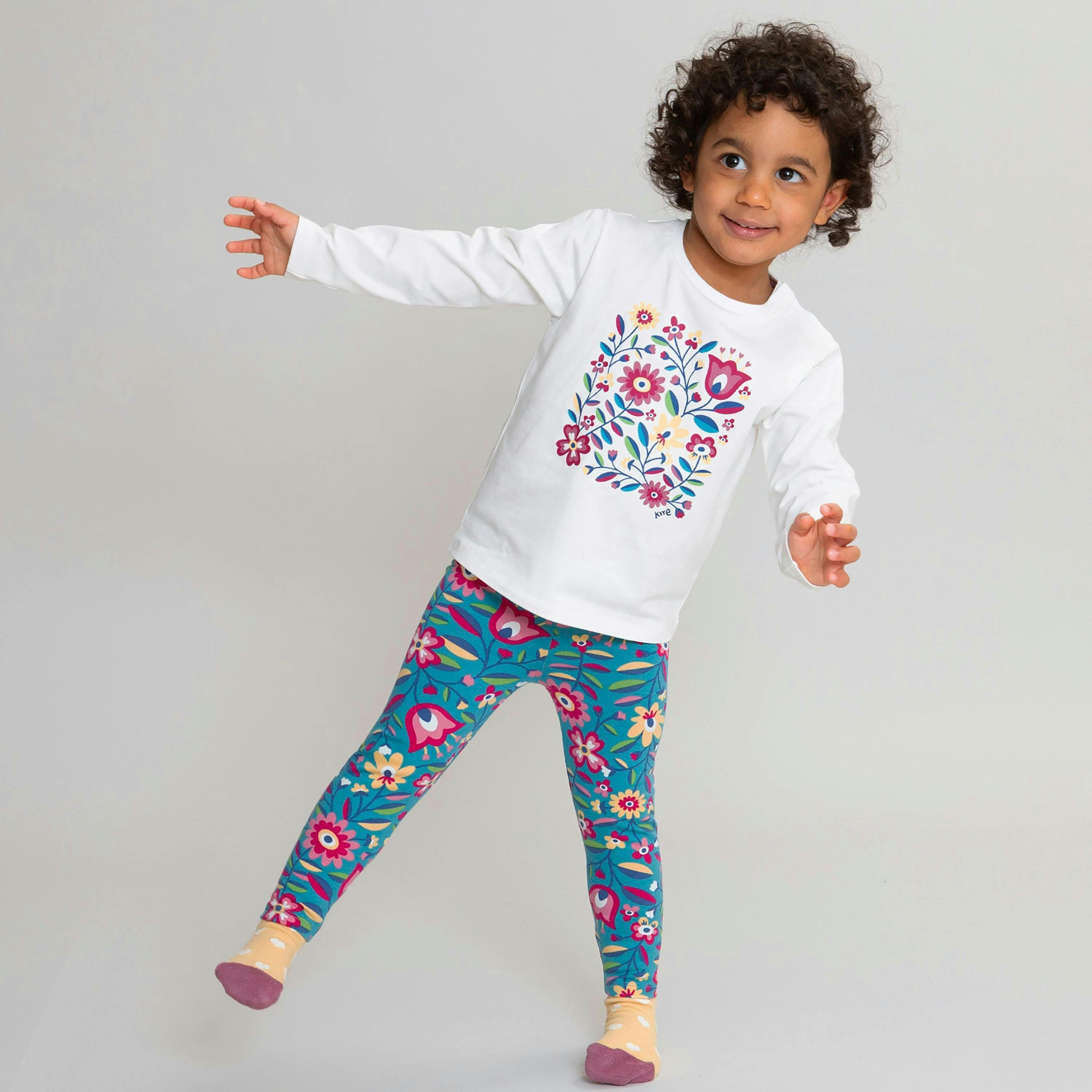 Kids Organic Folksy Bloom T-Shirt , view 3 of 6