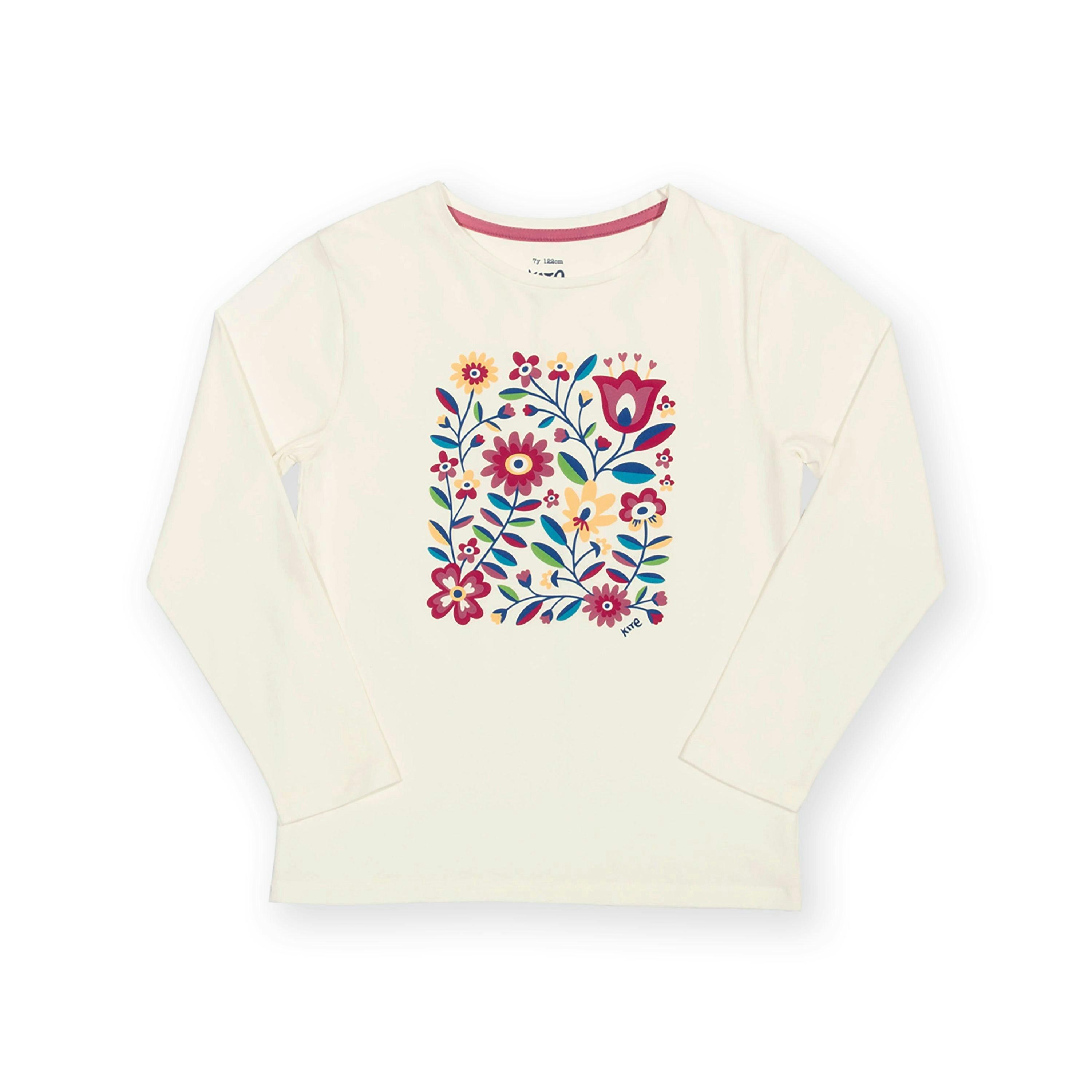 Kids Organic Folksy Bloom T-Shirt , view 5 of 6