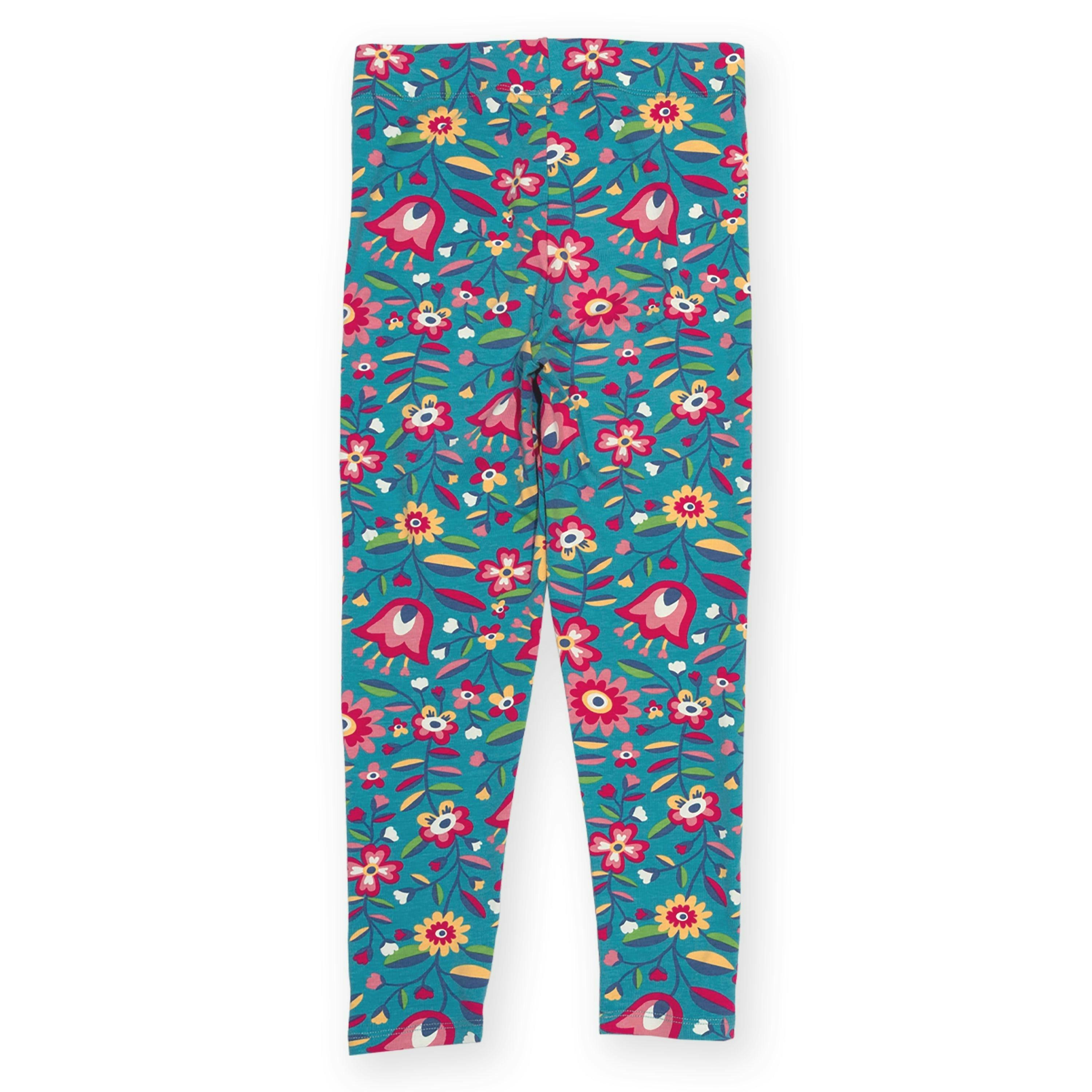 Kids Organic Folksy Bloom Leggings , view 6 of 6