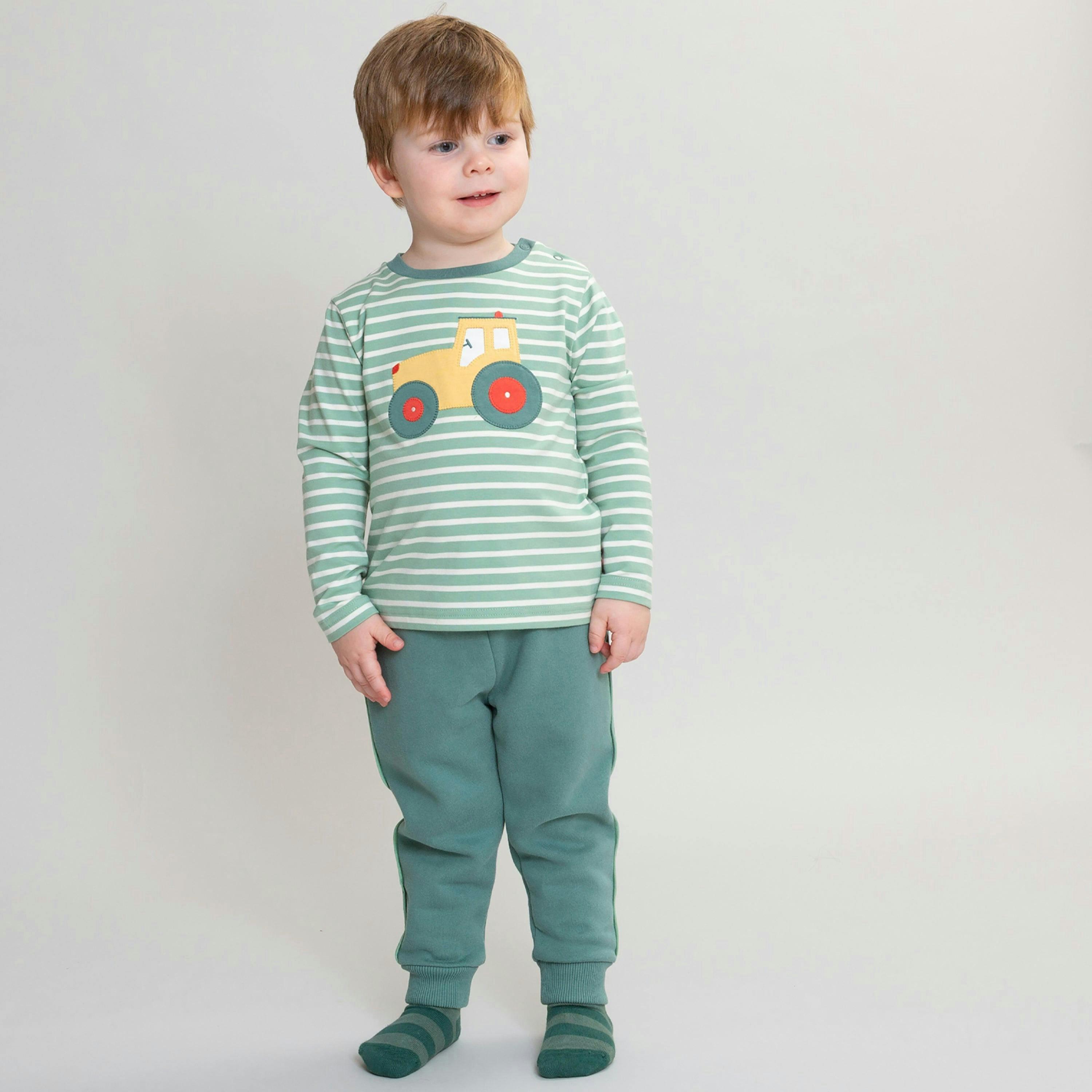 Kids Organic Tractor T-Shirt , view 3 of 4