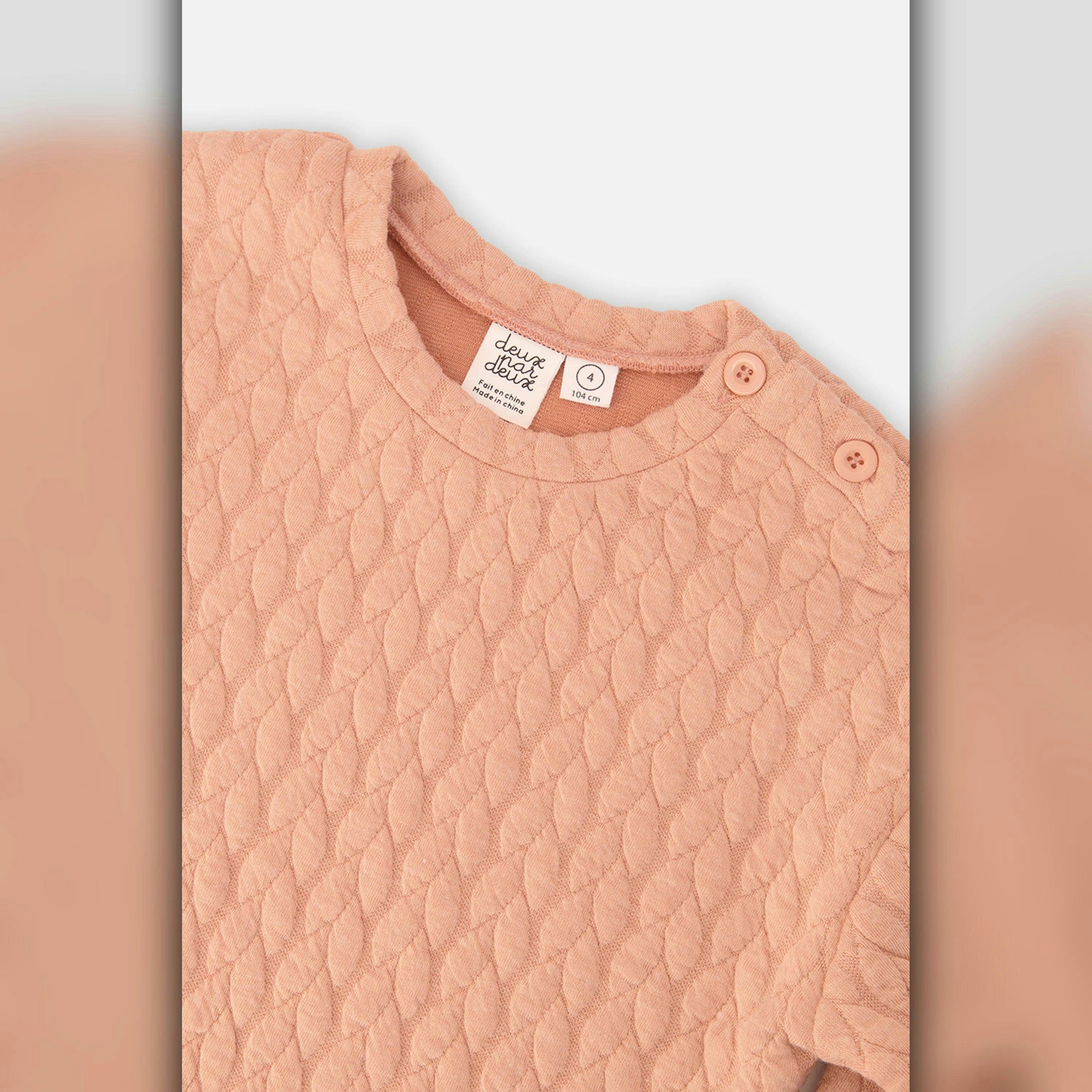 Jacquard Sweatshirt Pink , view 6 of 6
