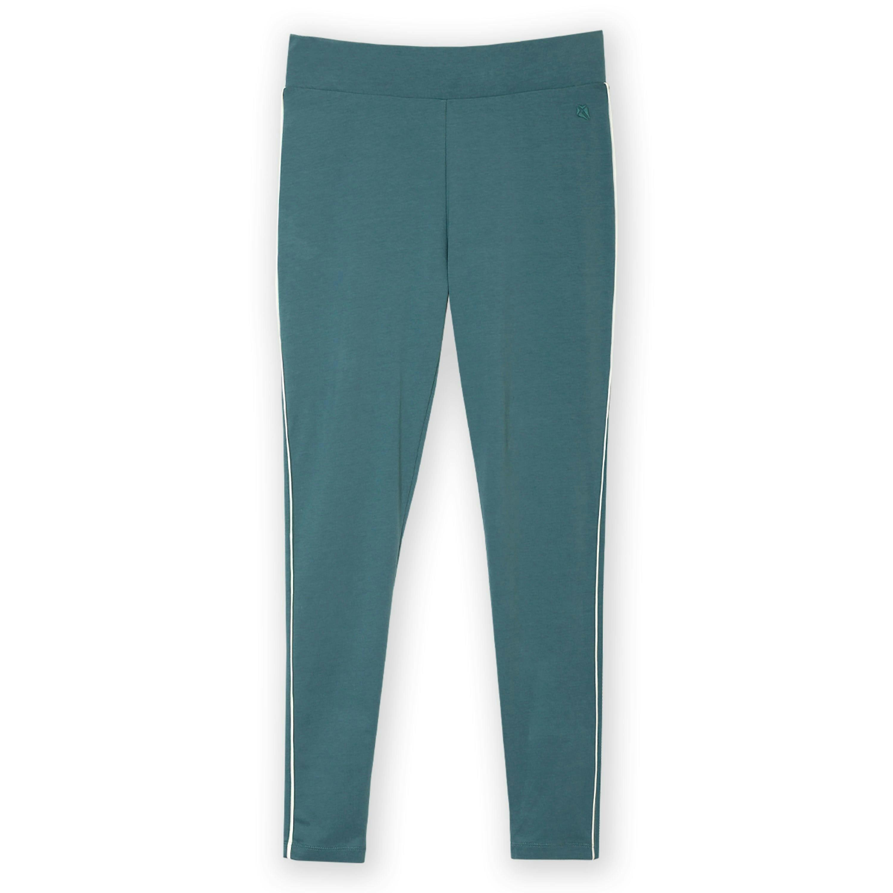 Organic Lytchett Side Stripe Leggings Steel , view 2 of 5