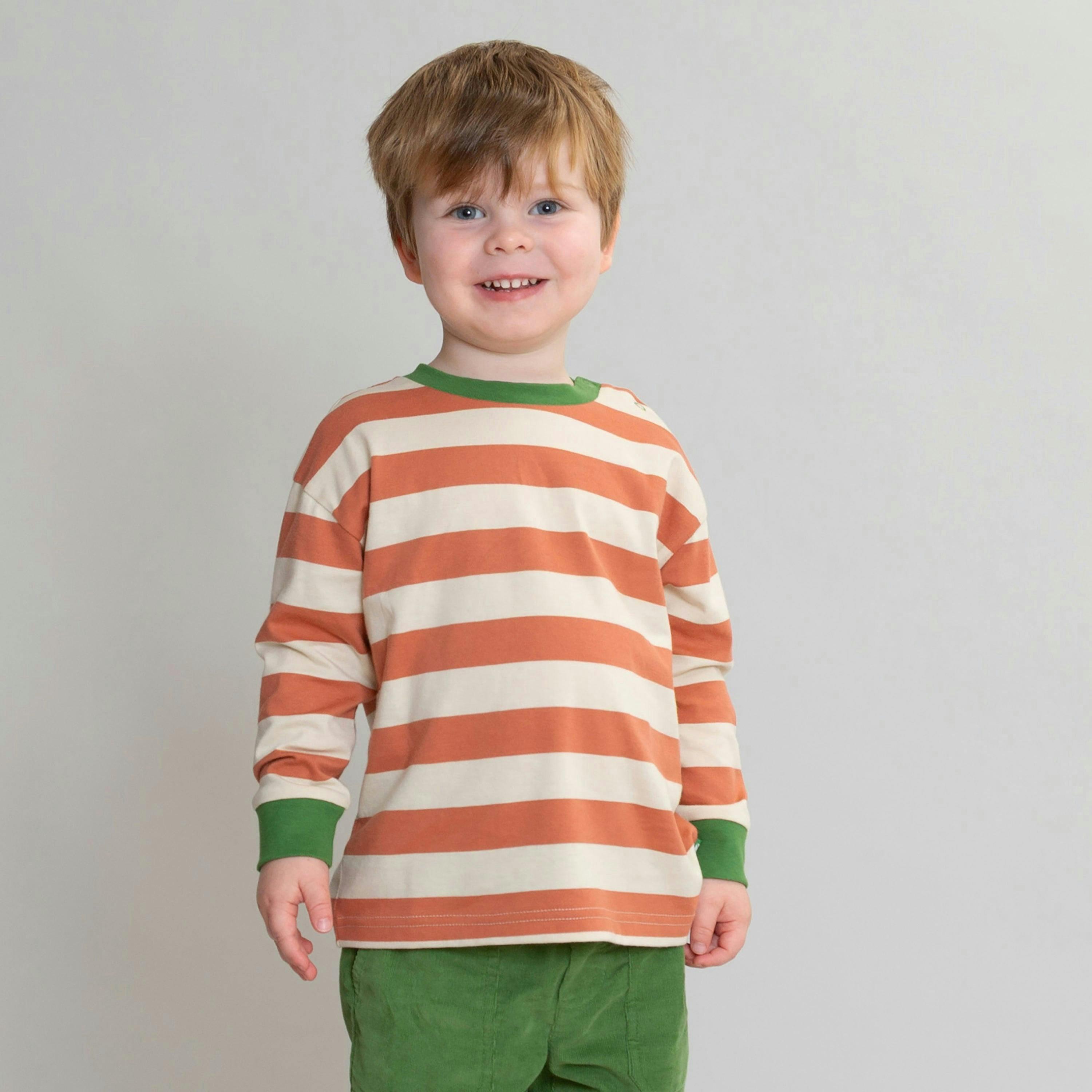 Kids Organic Stripy Top , view 2 of 5