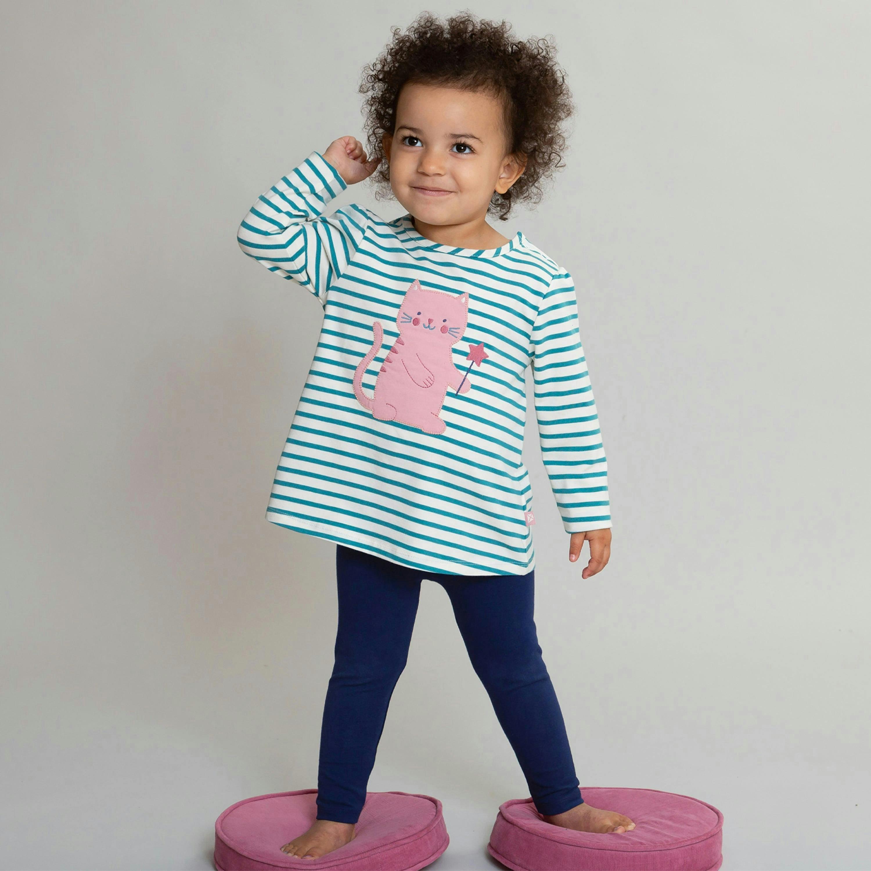 Kids Organic Classic Leggings , view 2 of 6
